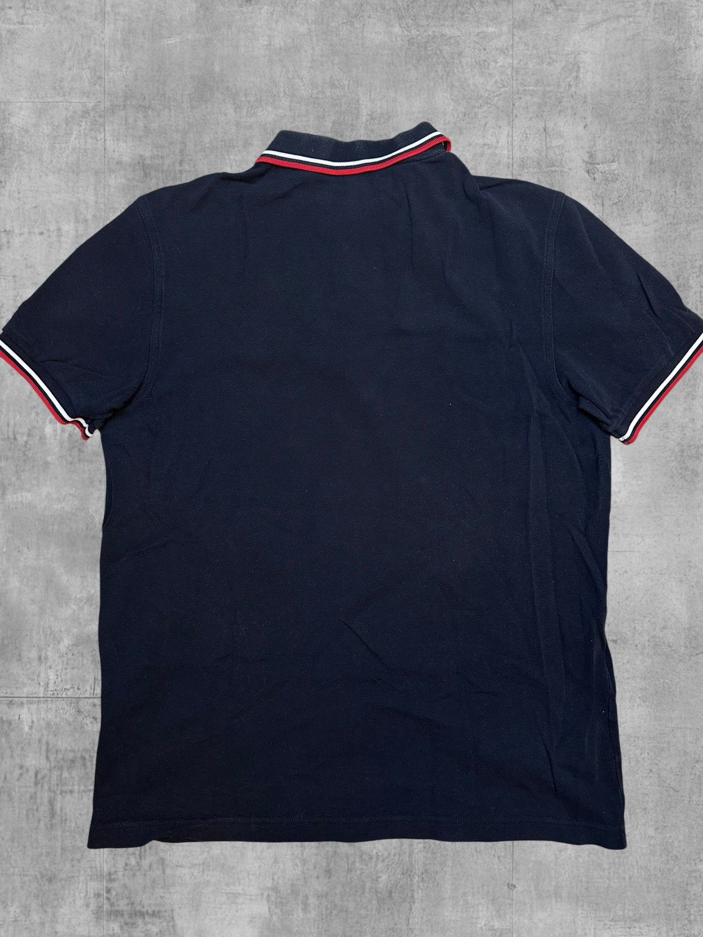 Fred Perry Polo Shirt Schwarz Rot Weiß M