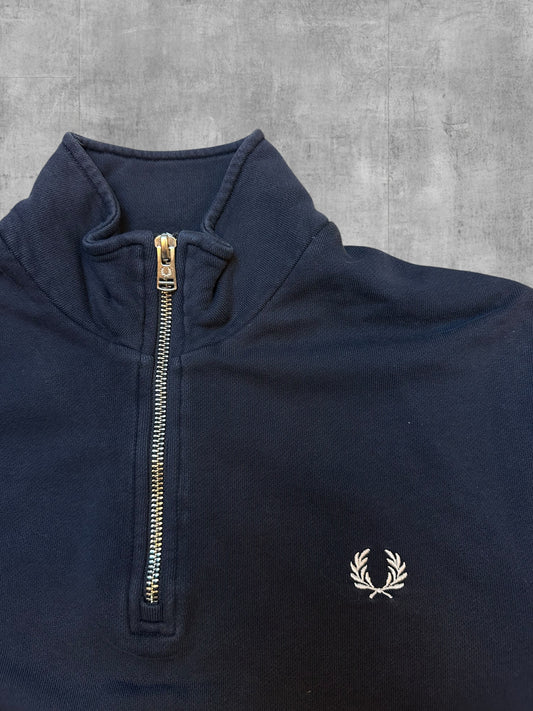 Fred Perry Half / Quarter zip Pullover Schwarz S