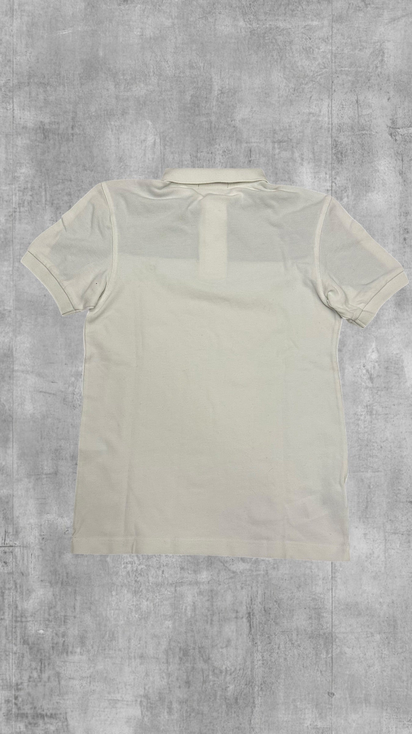 Fred Perry Vintage Polo Shirt Weiß Navy Blau S