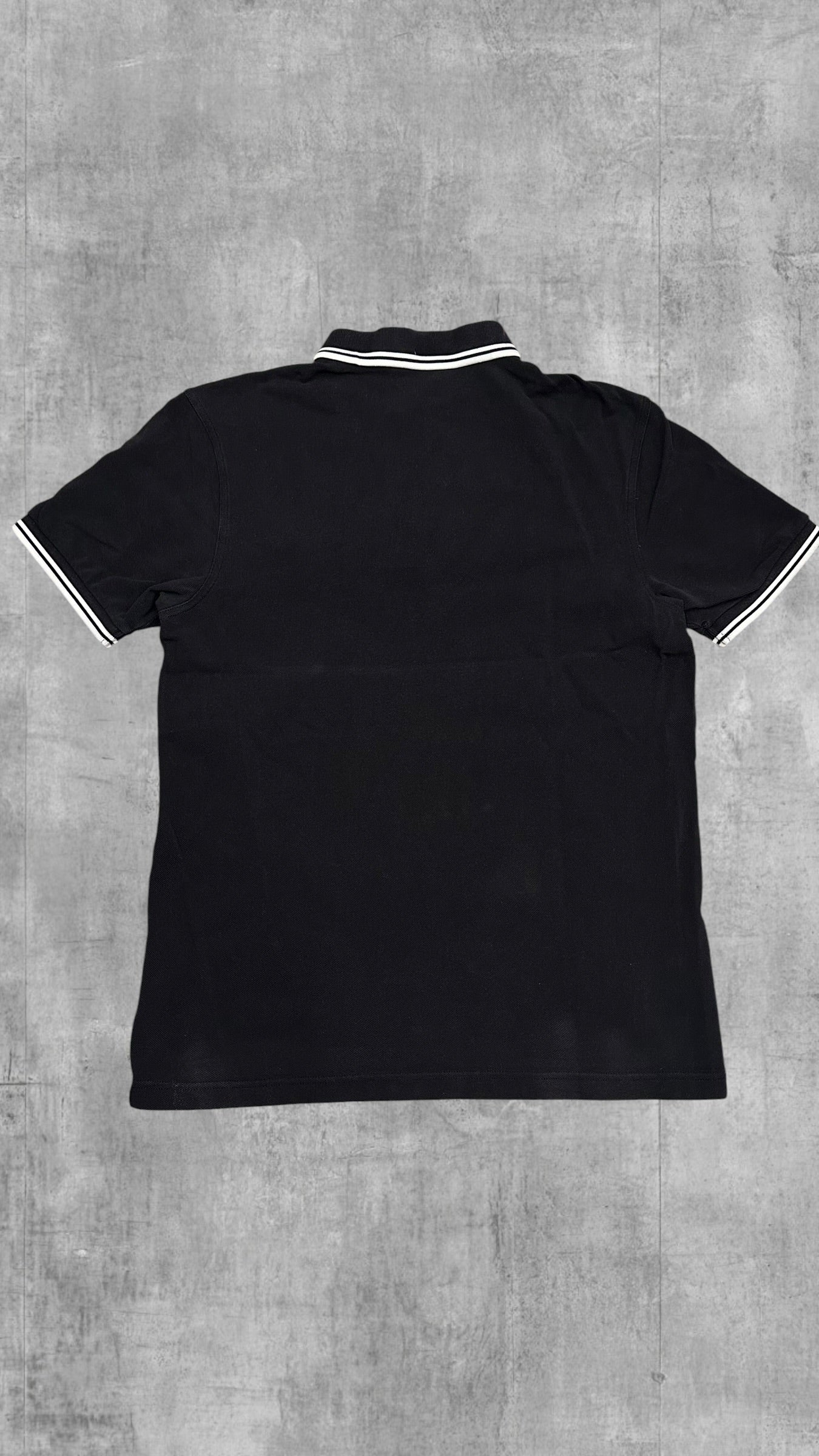 Fred Perry Polo Shirt Schwarz Weiß M