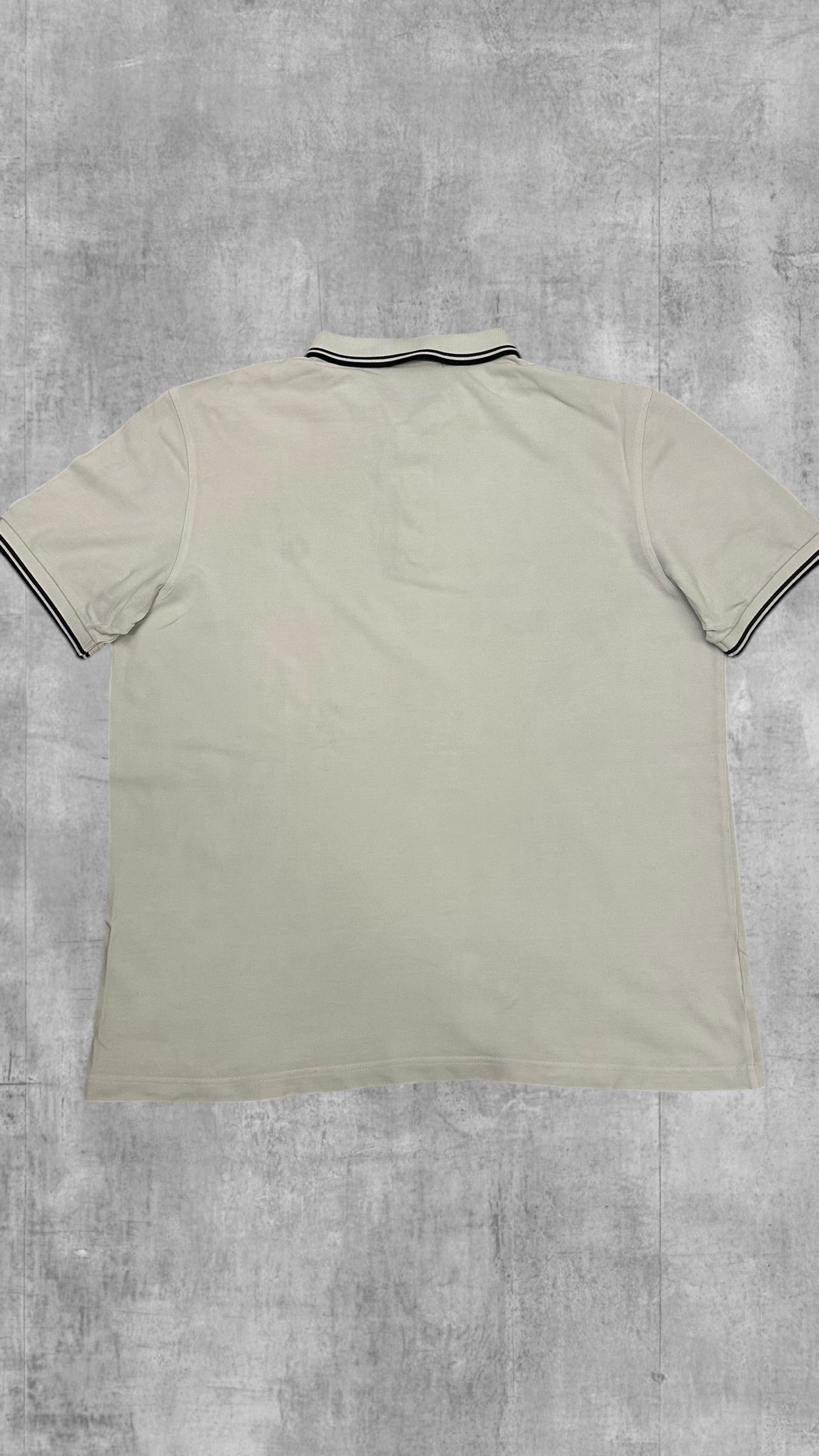 Fred Perry Polo Shirt Weiß Schwarz XL