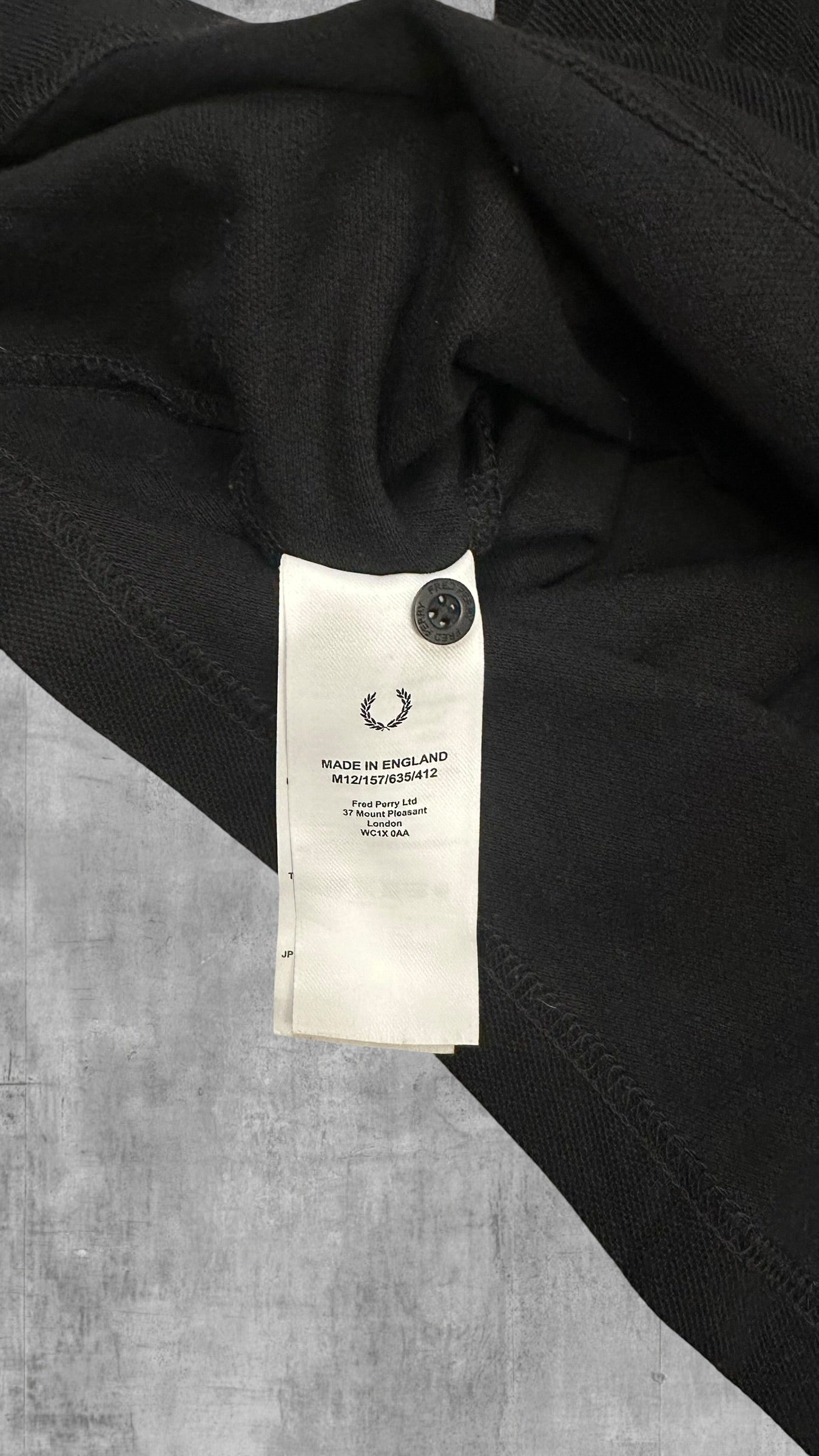 Fred Perry Polo Shirt Schwarz beige M