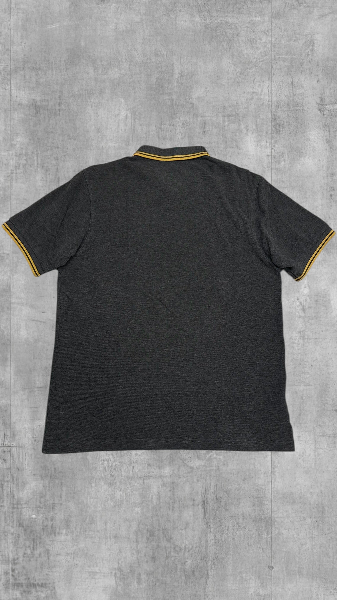 Fred Perry Polo Shirt Grau Gold L Slim Fit
