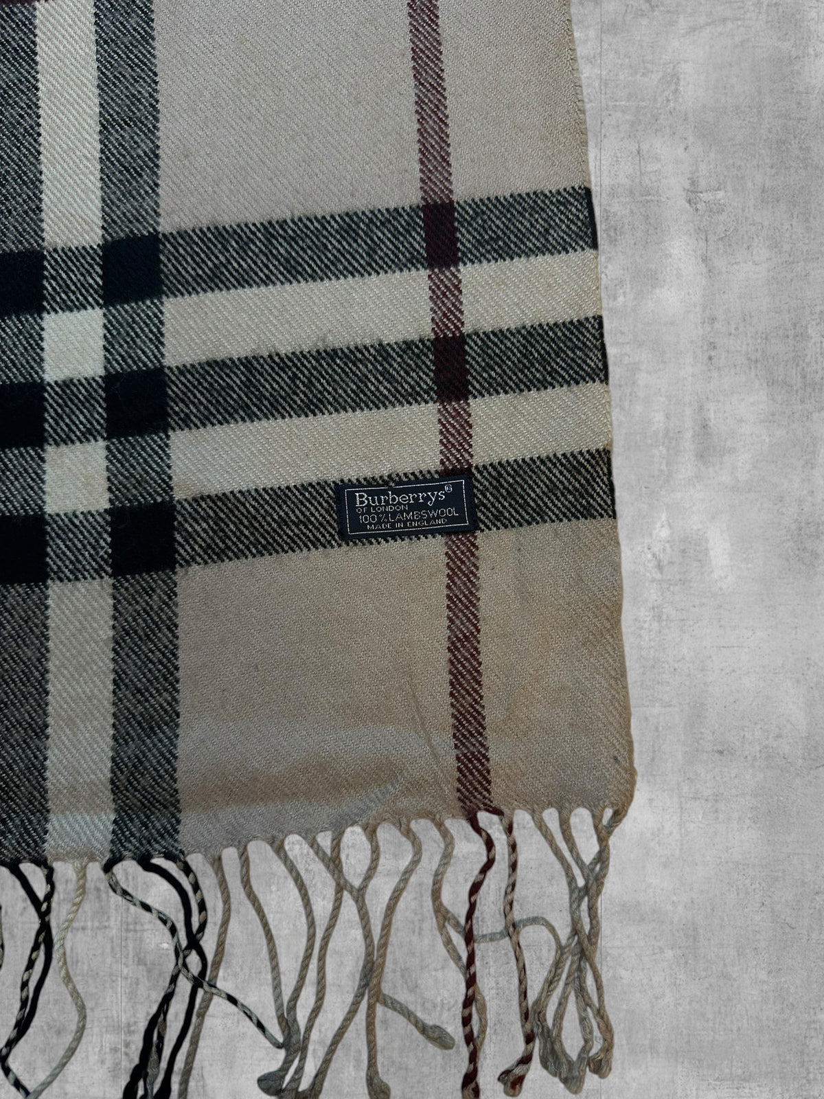 Burberry Schal Creme Weiß