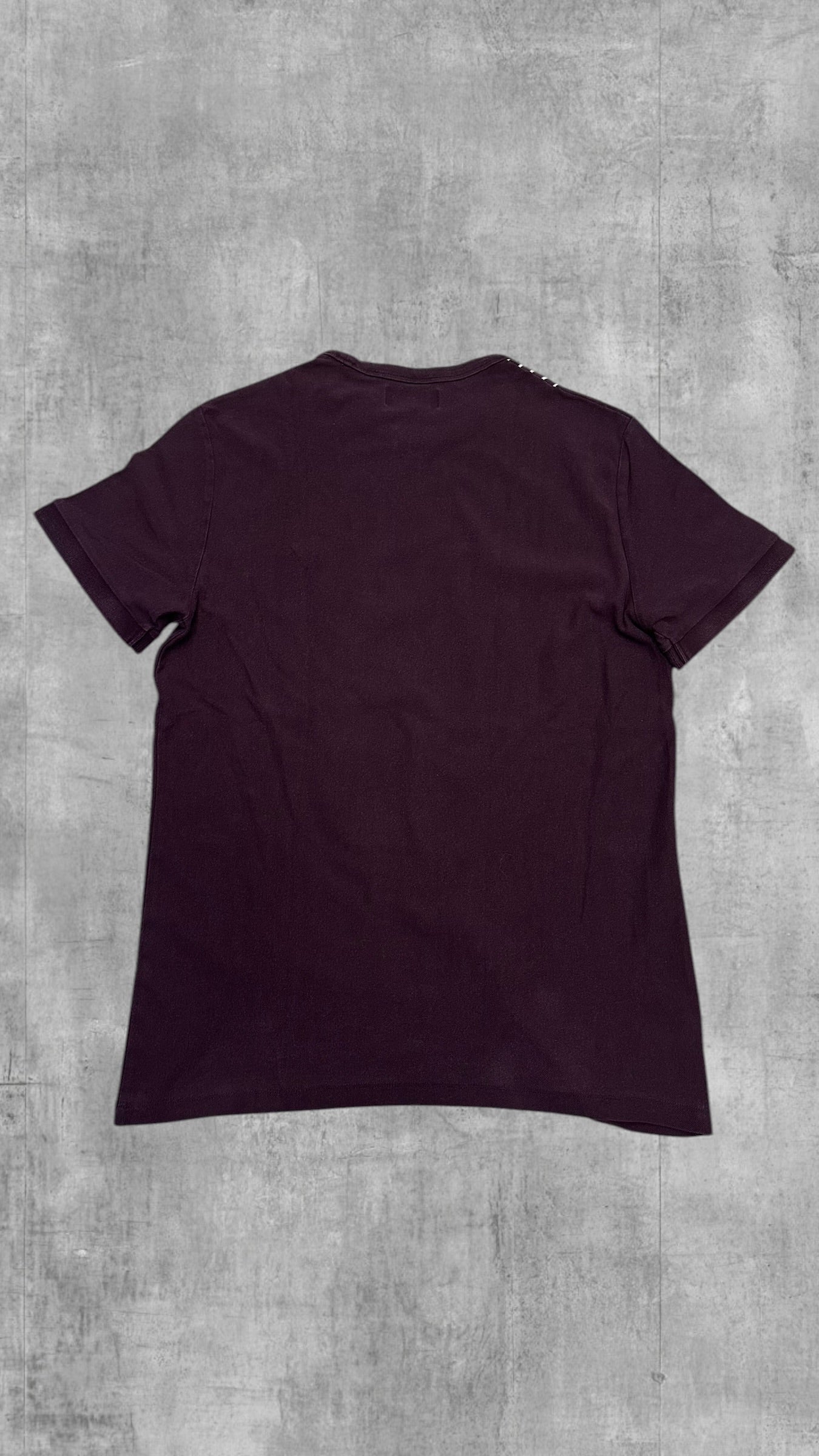 Fred Perry T shirt Tee Weinrot weiß M