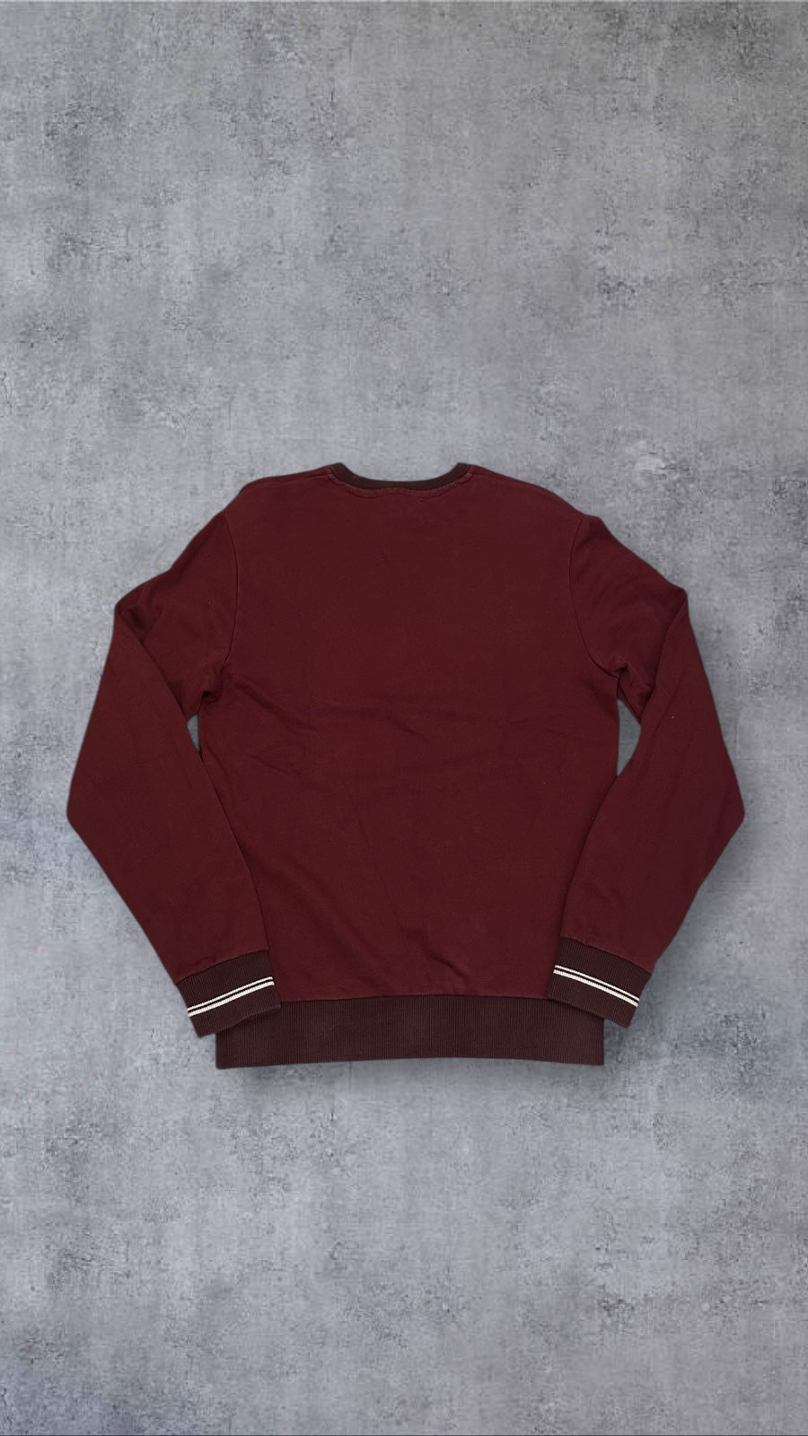 Fred Perry Sweatshirt Bordeaux Rot XS