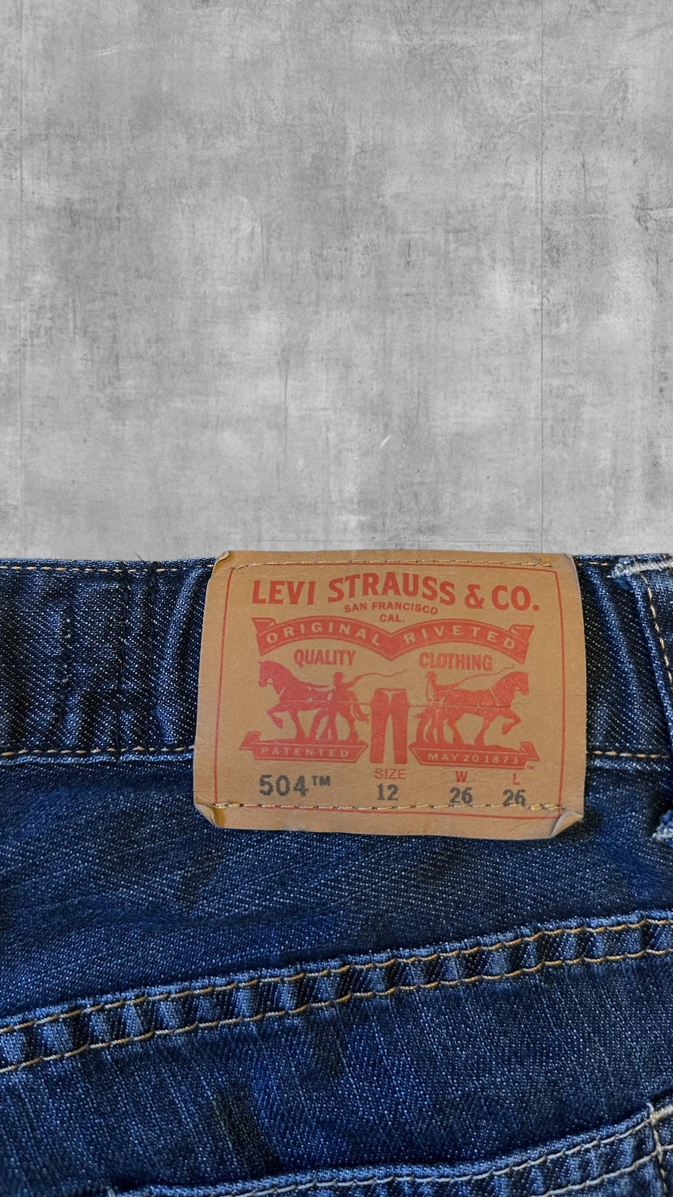 Levi’s 504 Regular fit Jeans 26 x 26 Größe 12