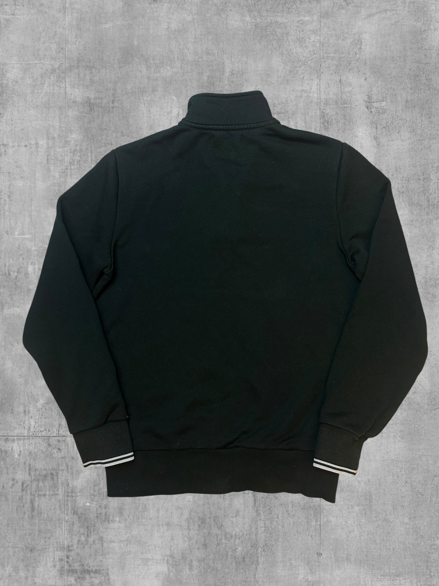 Fred Perry Half / Quarter zip Pullover Dunkelgrün S