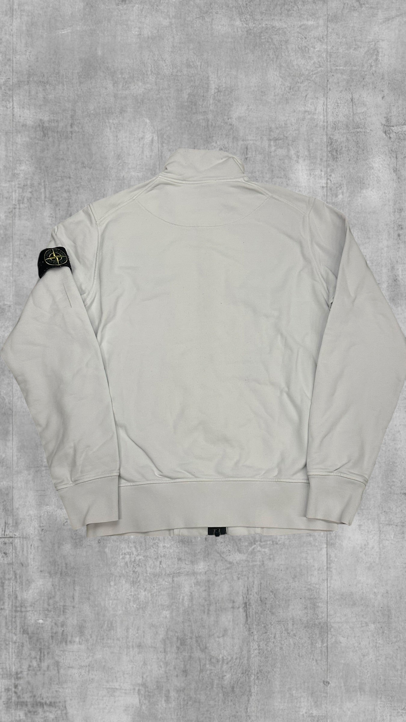 Stone Island Zip Sweatshirt Jacke Weiß S