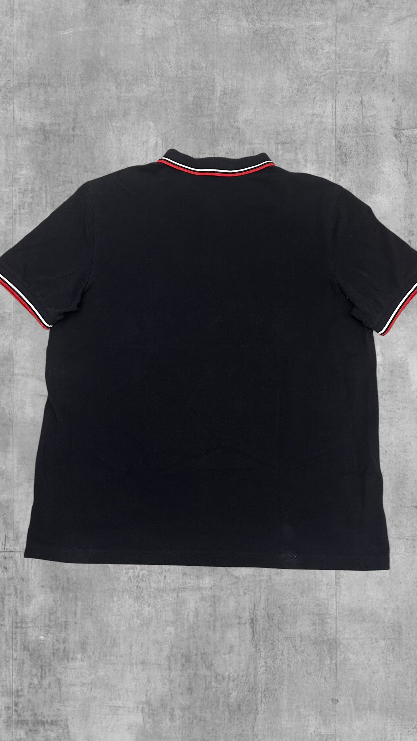 Fred Perry Polo Shirt Schwarz Rot Weiß XXL