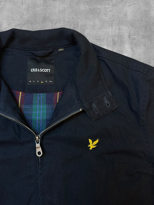 Lyle & Scott Harrington Bomber Jacke Schwarz L