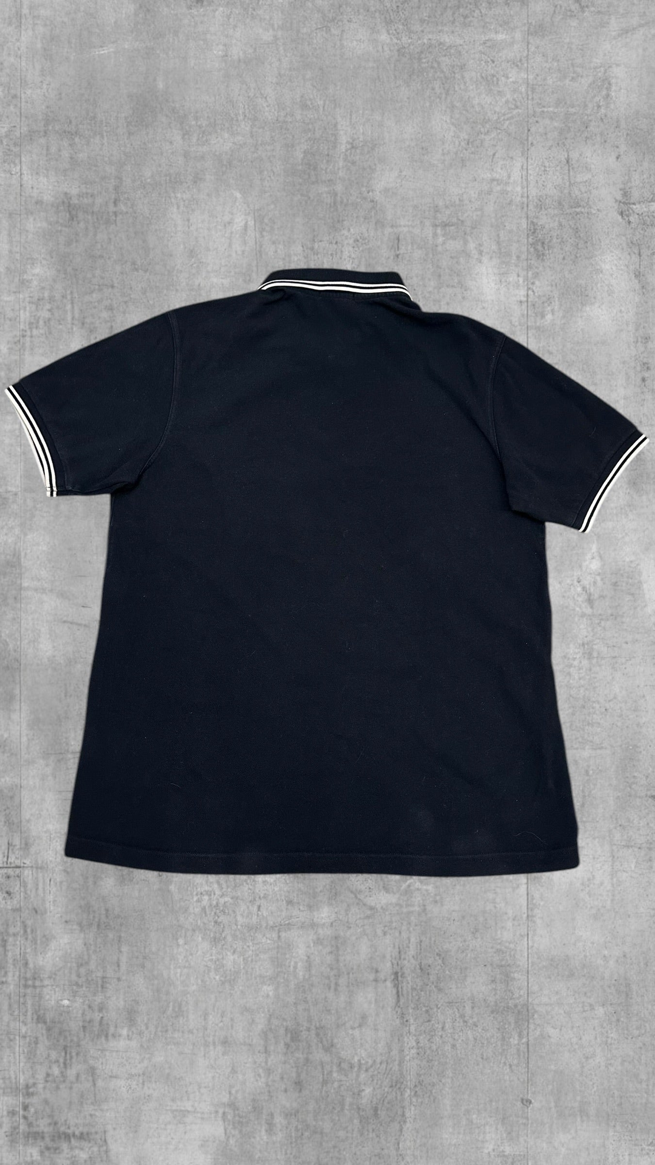 Fred Perry Polo Shirt Schwarz Weiß L