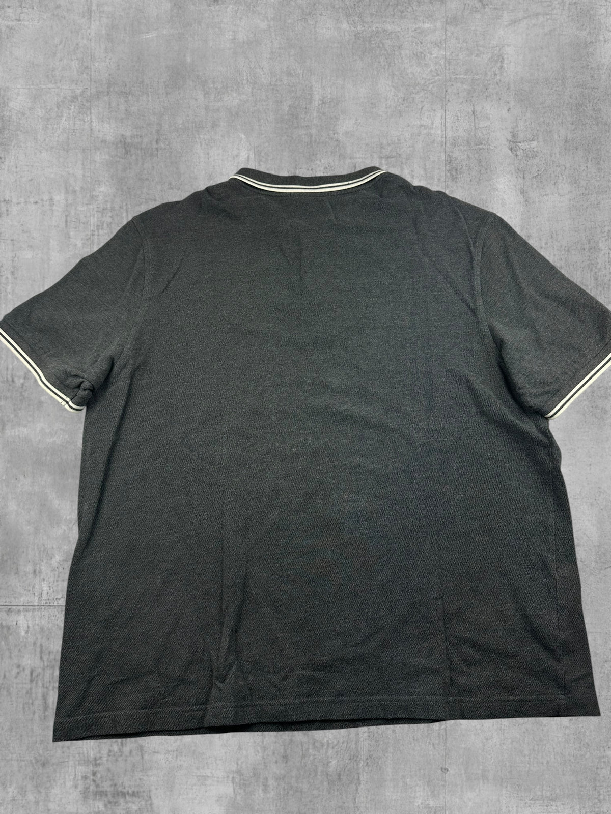 Fred Perry Polo Shirt Grau Weiß 3XL