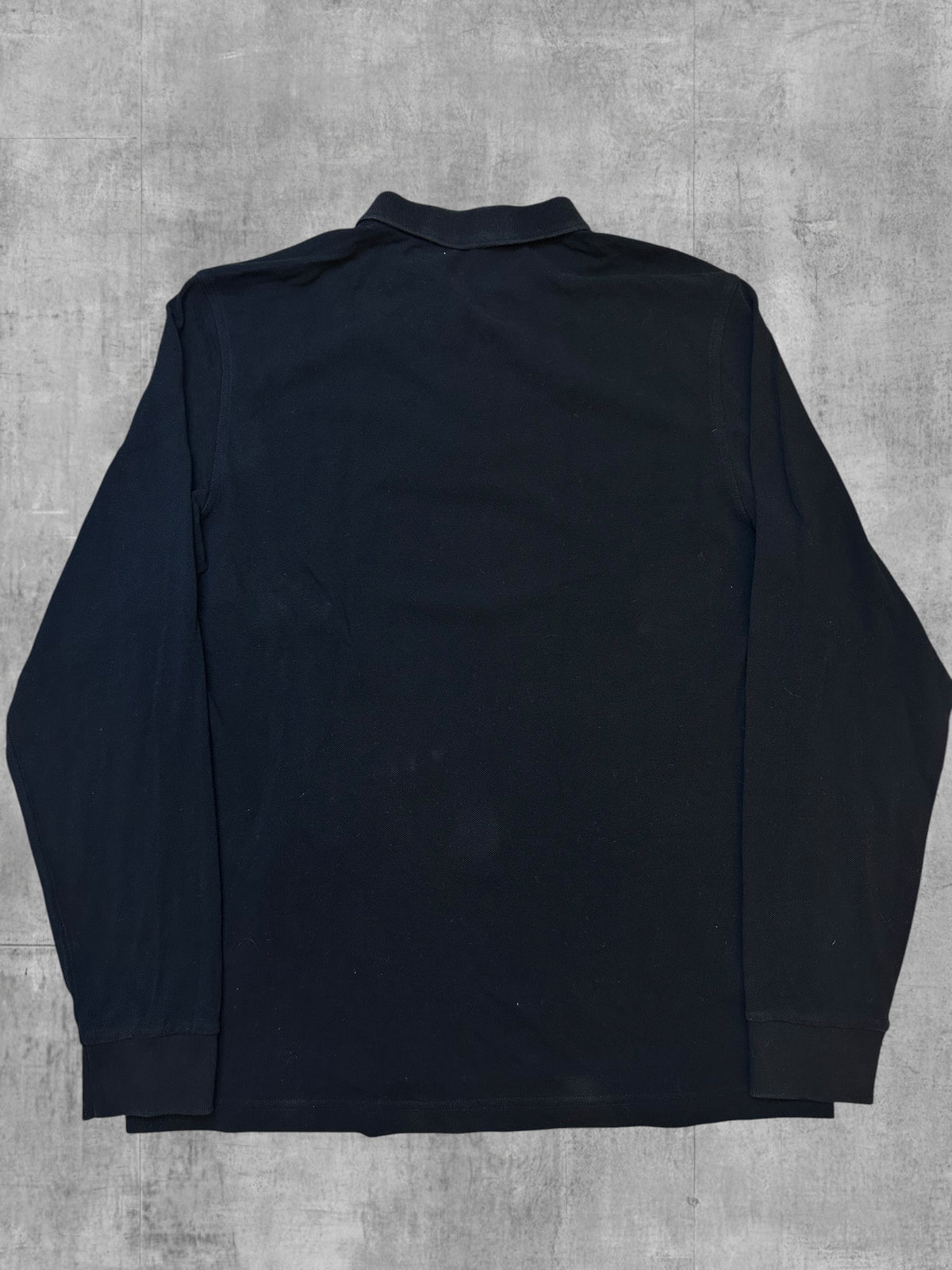 Fred Perry Langarm Polo Shirt Schwarz XL