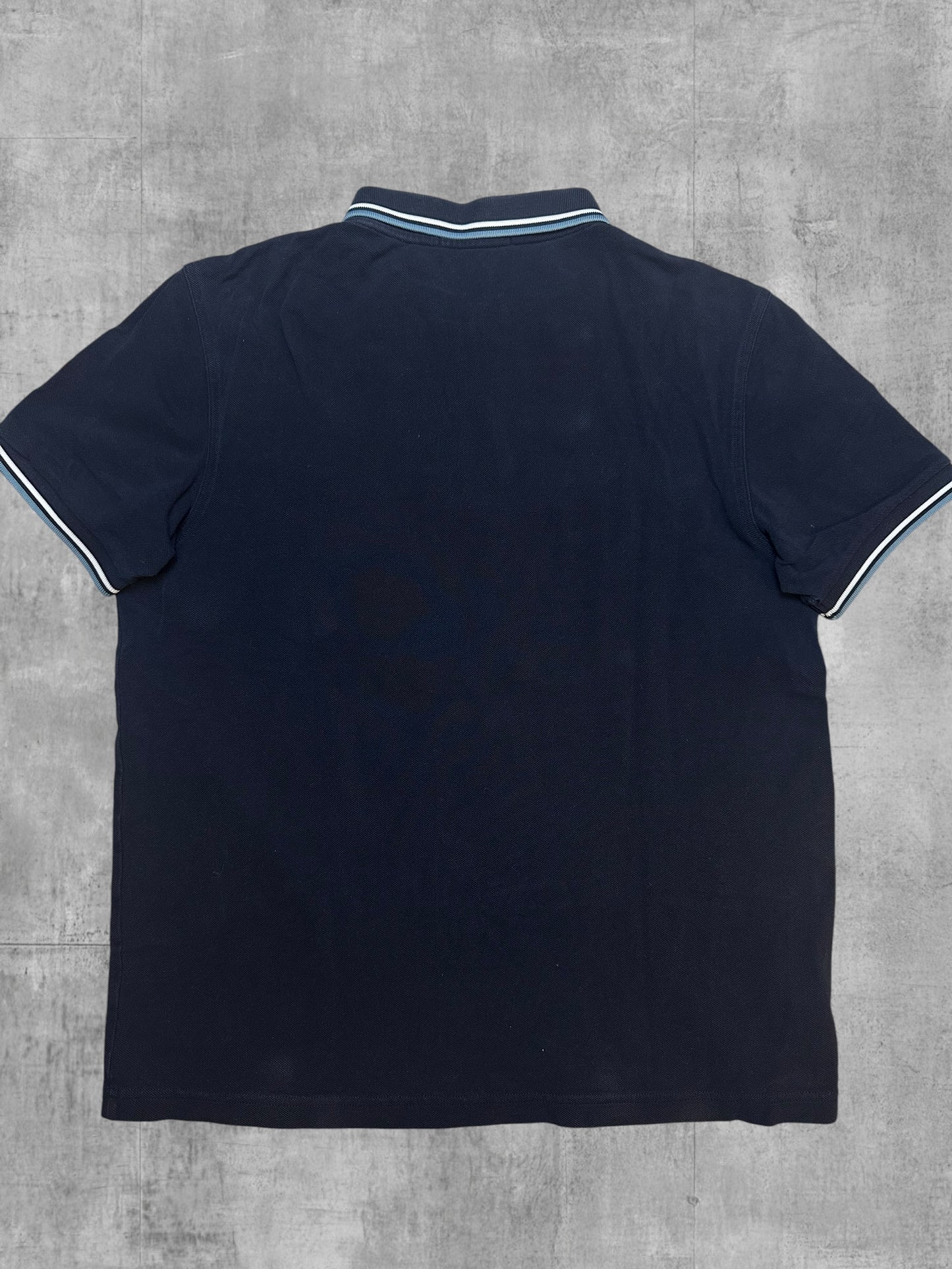 Fred Perry Polo Shirt Schwarz Türkis Weiß M