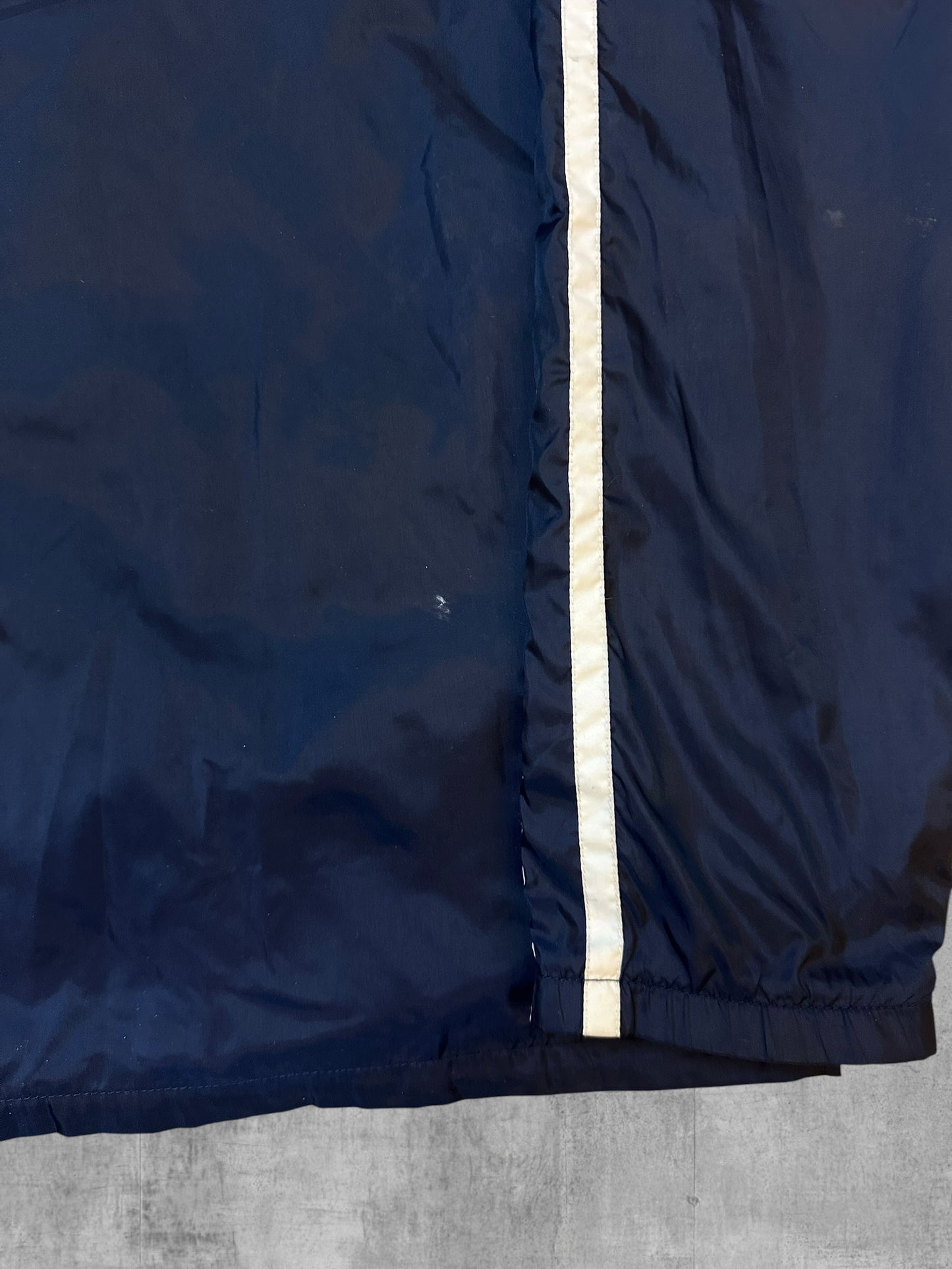 Fred Perry Windbreaker Jacke Taped Navy Blau Weiß M