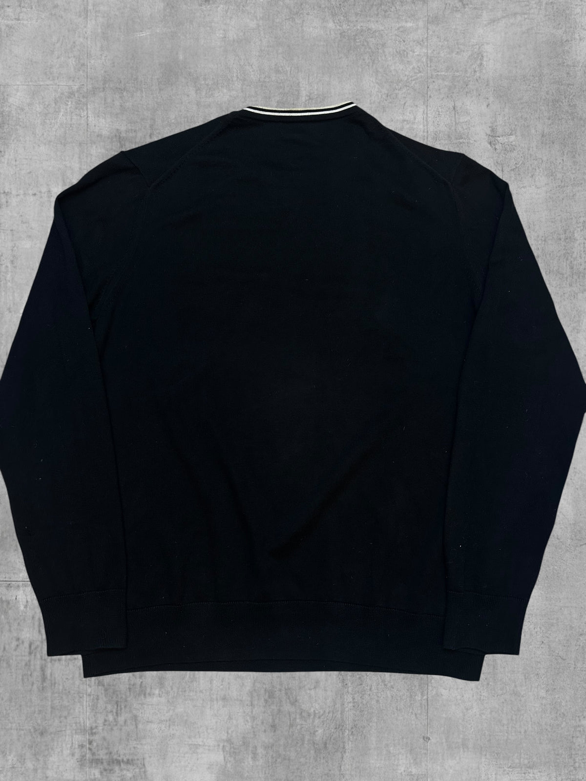 Fred Perry Sweatshirt Schwarz Weiß L