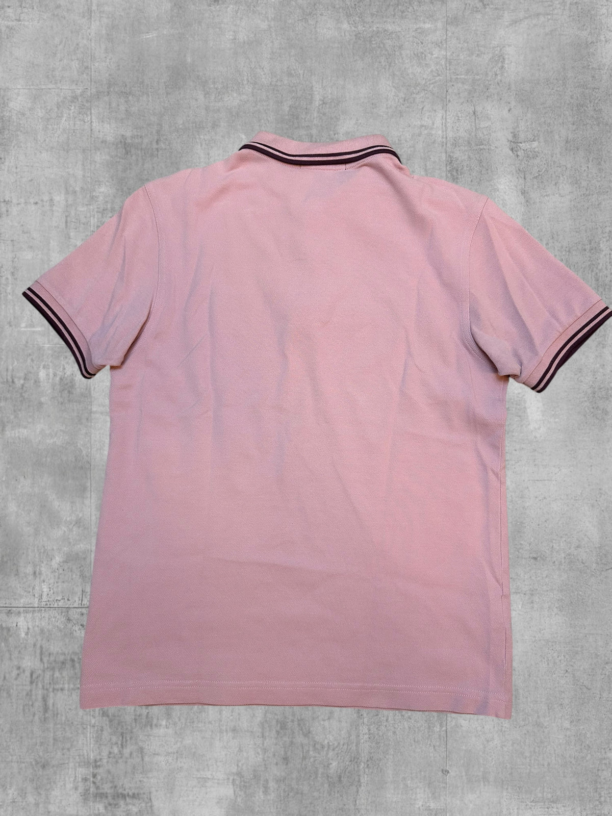 Fred Perry Polo Shirt Rosa Weinrot S