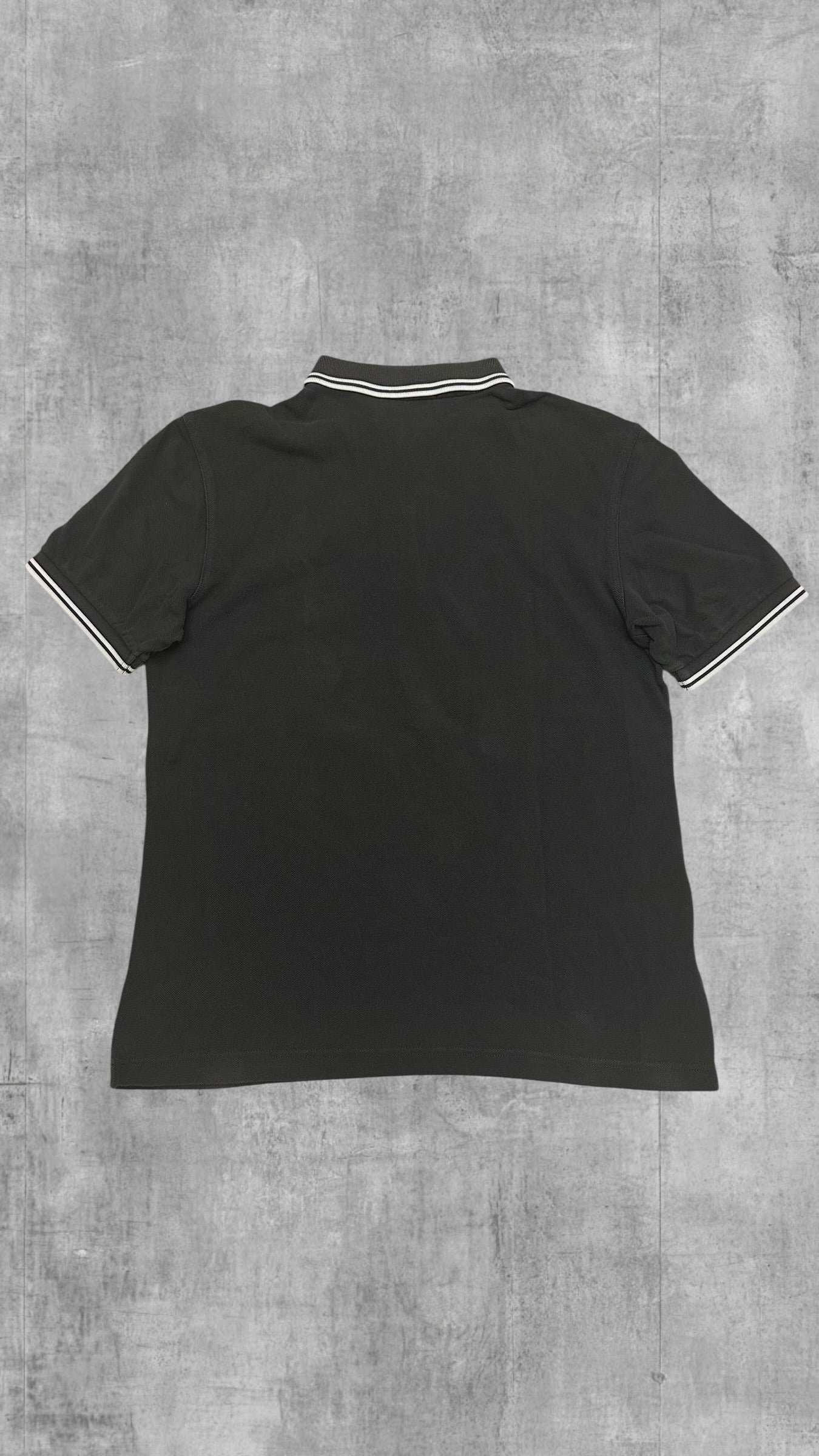 Fred Perry Polo Shirt Schwarz/Grau M