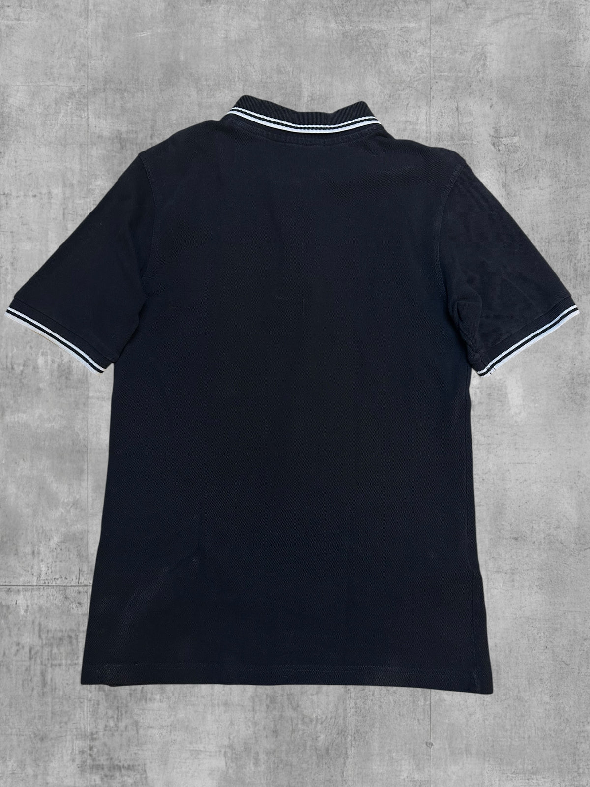 Fred Perry Polo Shirt Schwarz Weiß S Slim Fit