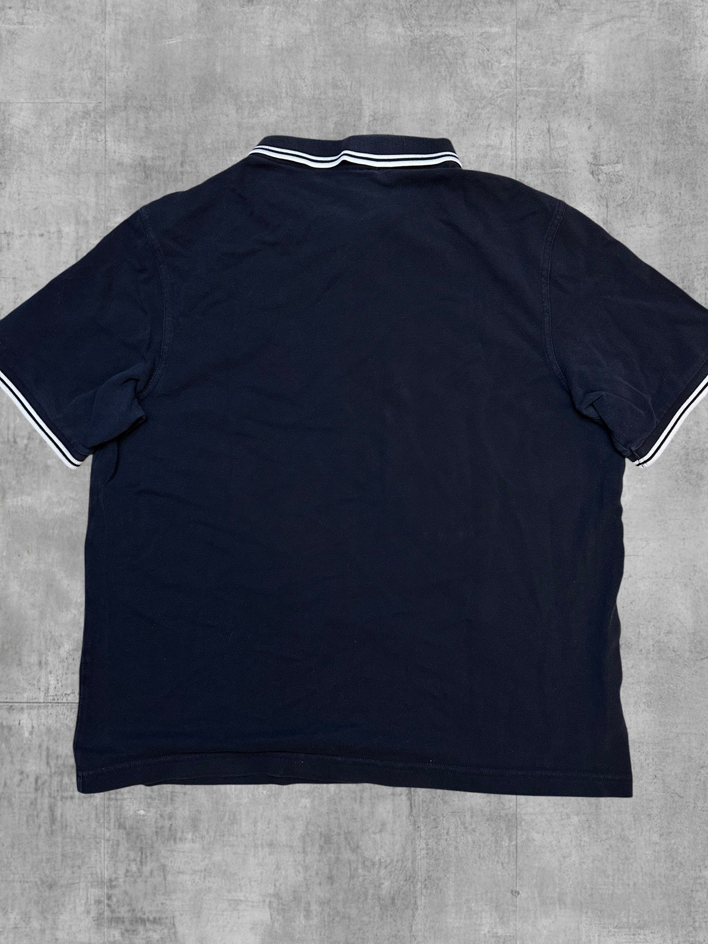 Fred Perry Polo Shirt Schwarz Weiß L