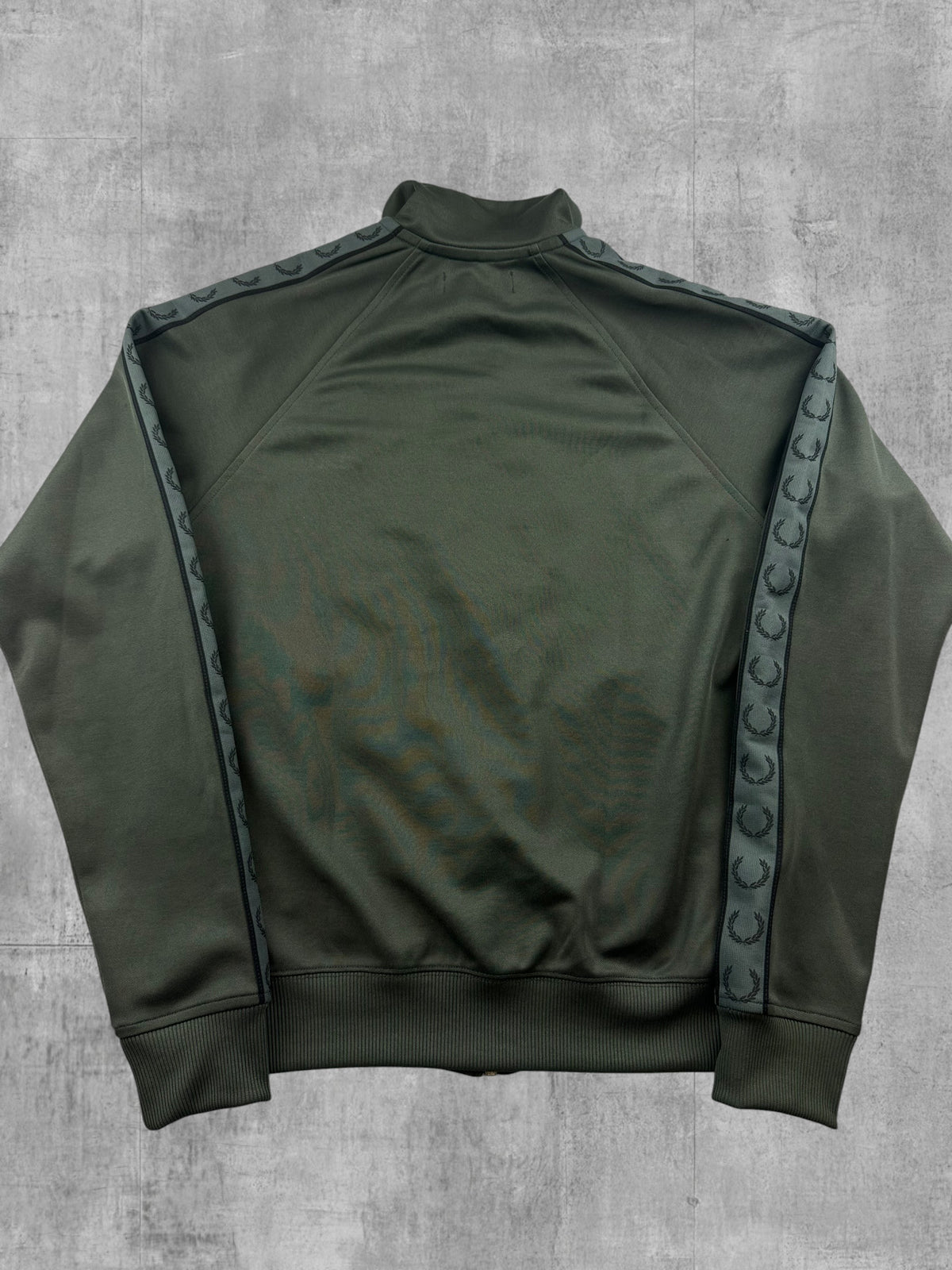 Fred Perry Trainingsjacke Taped Khaki Grau XS