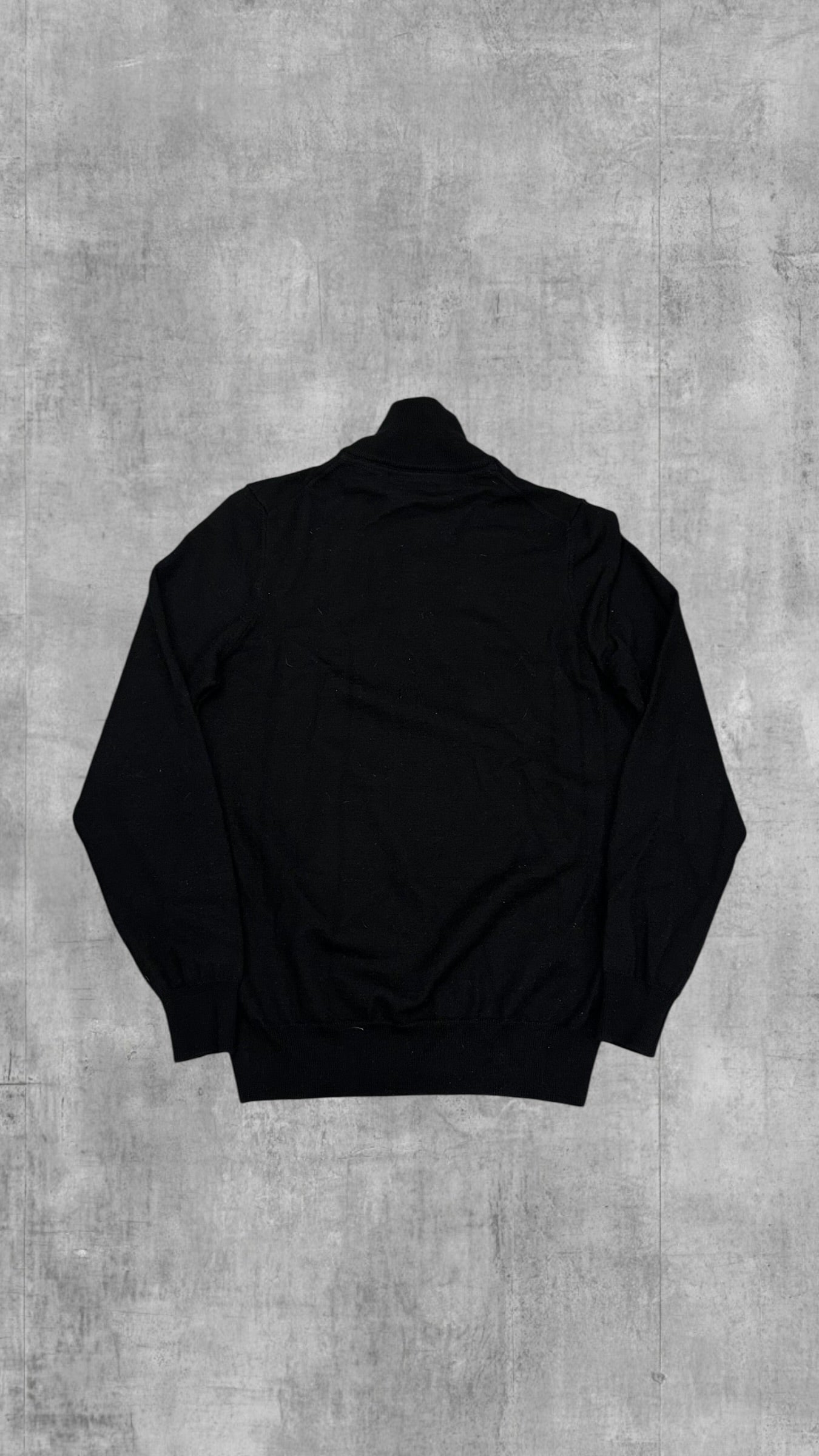 Lyle & Scott Half Zip Rollkragenpullover Schwarz S