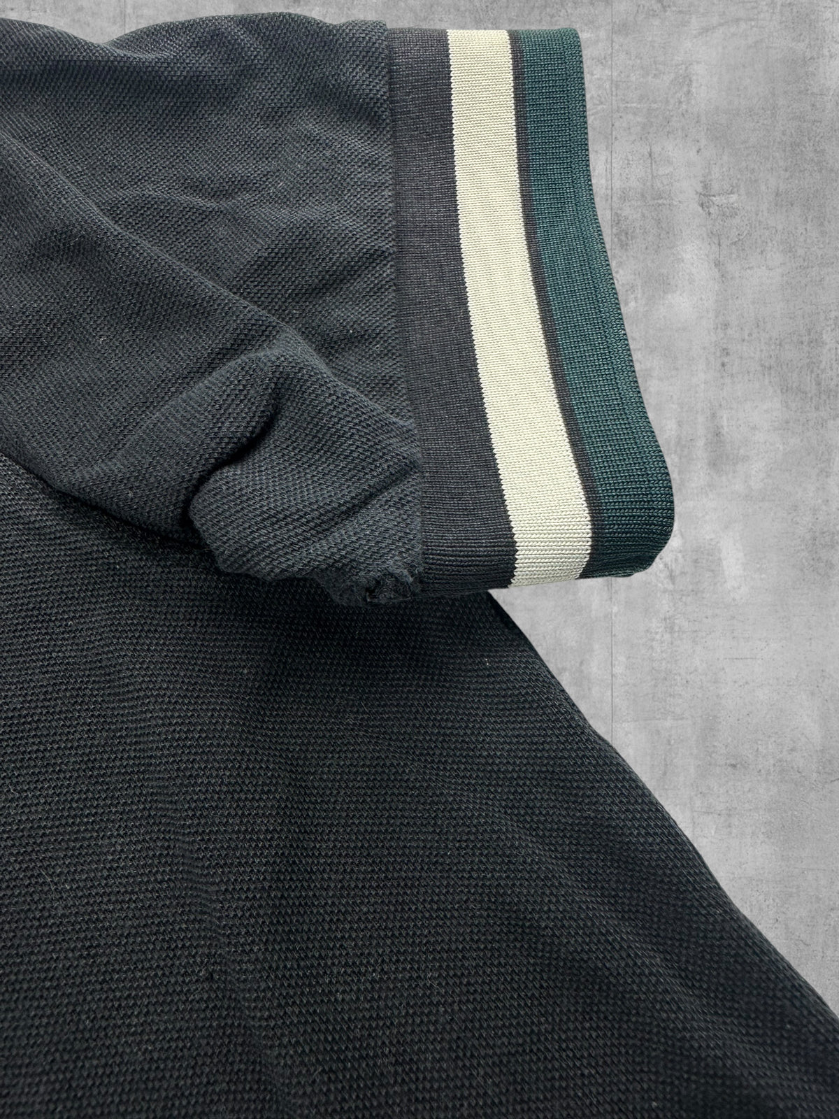 Fred Perry Polo Shirt Schwarz Dunkelgrün L