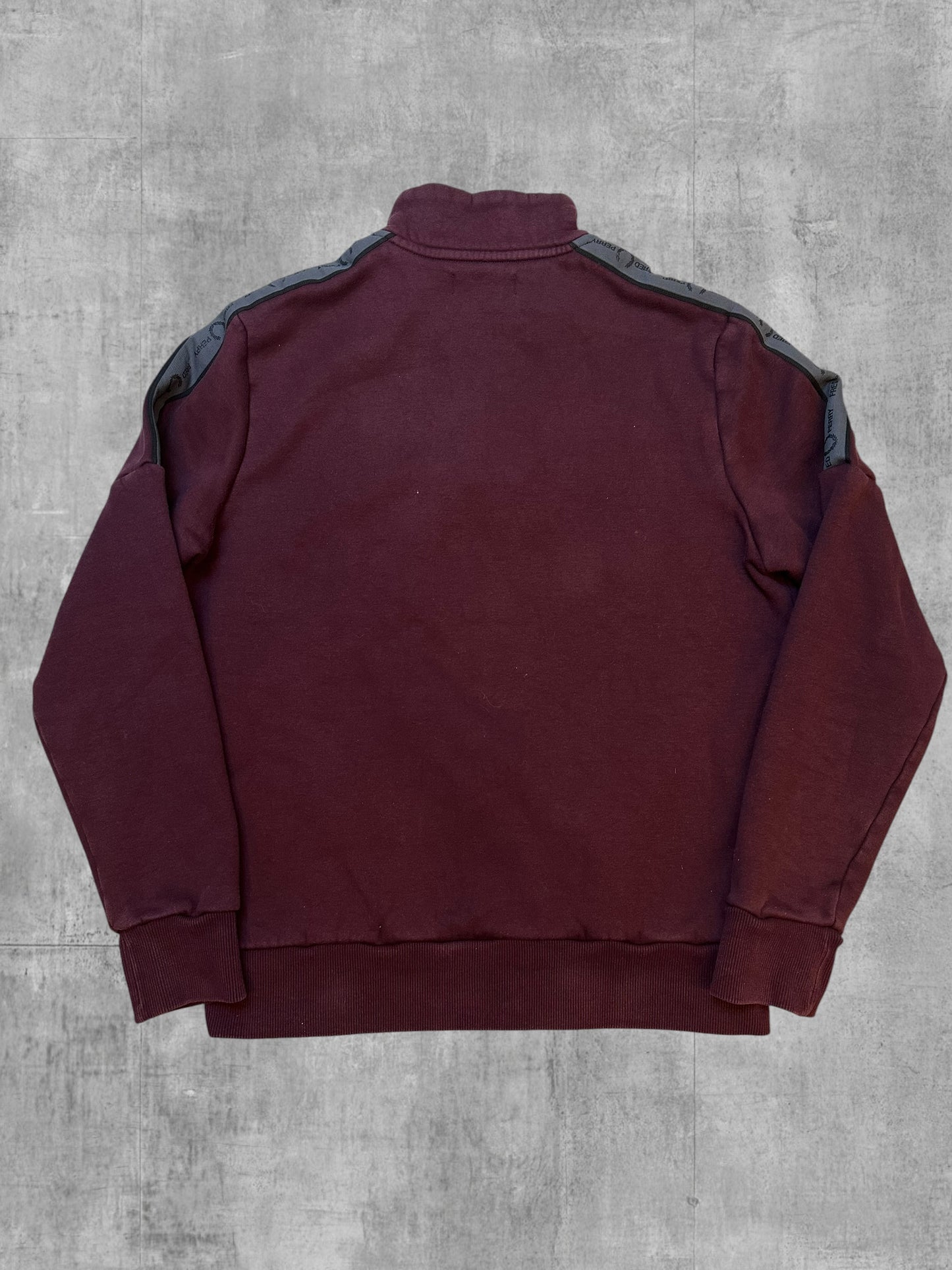 Fred Perry Half / Quarter zip Pullover Weinrot L