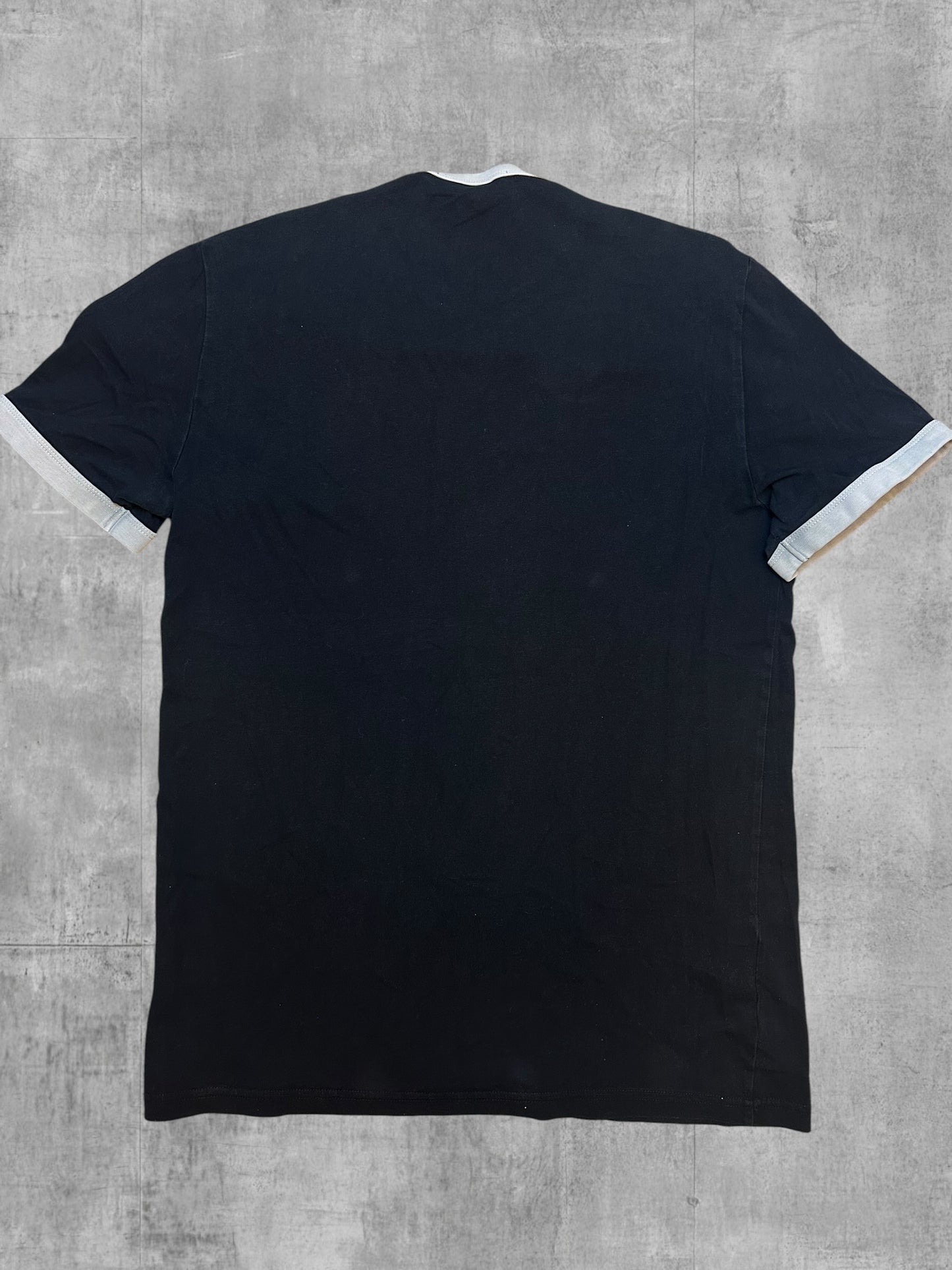 Fred Perry T-shirt taped Schwarz Weiß S