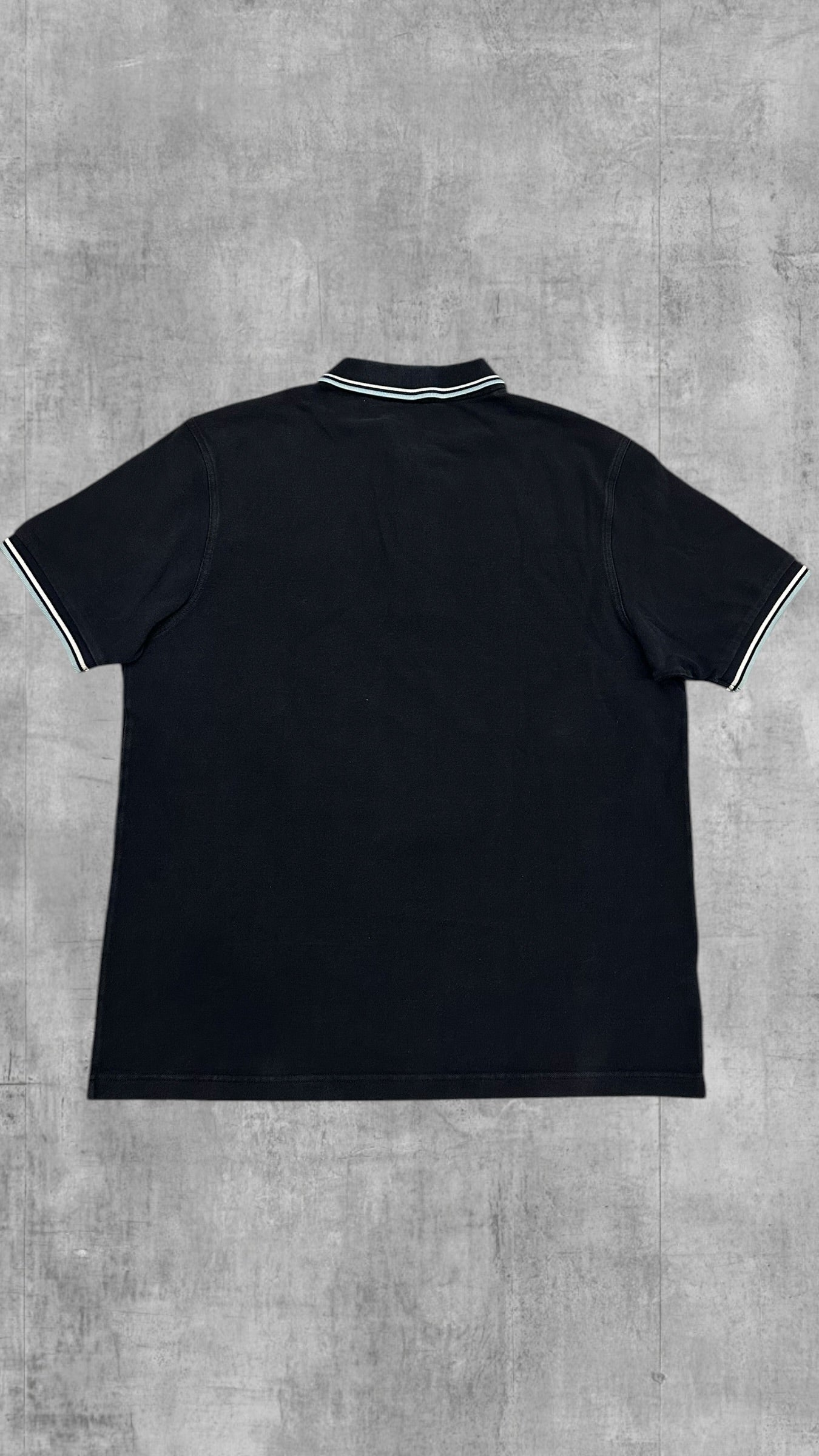 Fred Perry Polo Shirt Schwarzblau Weiß XL