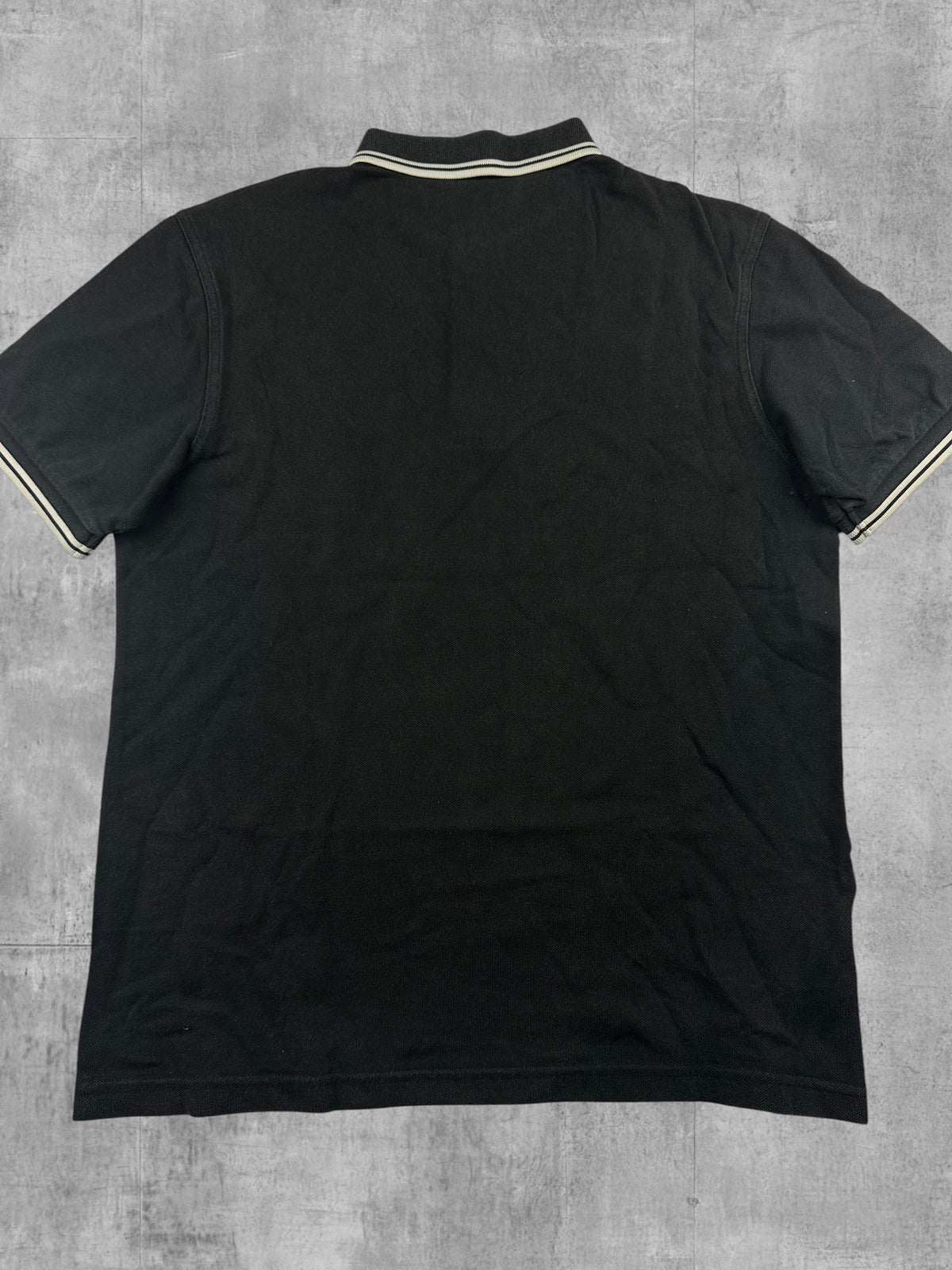 Fred Perry Polo Shirt Dunkelgrau Weiß M