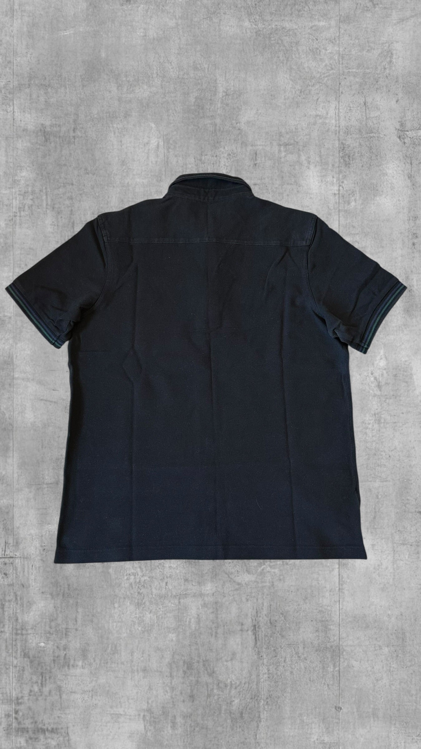 Fred Perry Polo Shirt Schwarz Navy Blau L