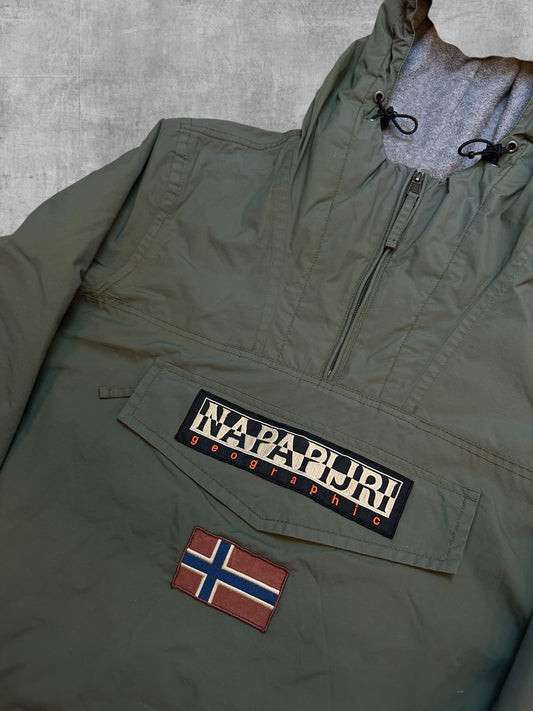 Napapijri Jacke Windbreaker gefüttert Khaki M