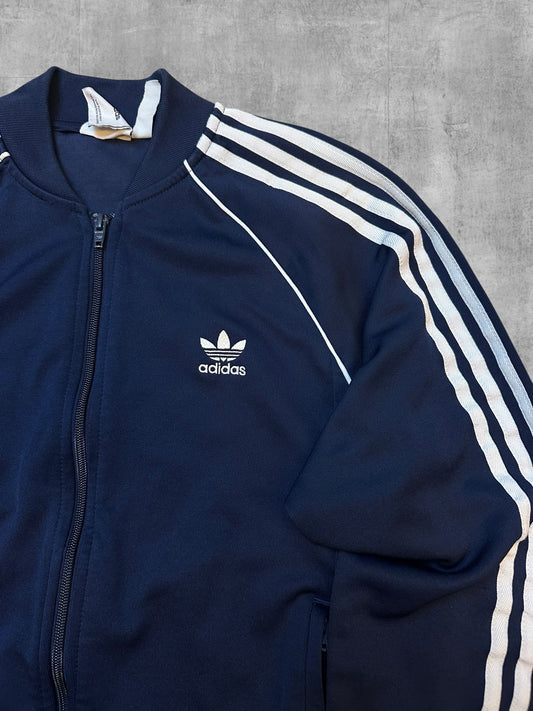 Adidas Firebird Trainingsjacke Navy Blau Weiß M - L