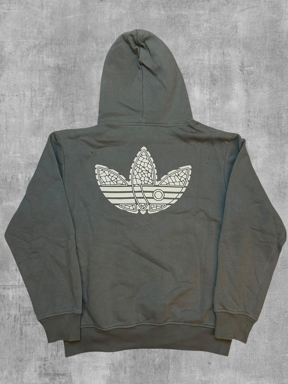 Adidas Backprint Hoodie Khaki M