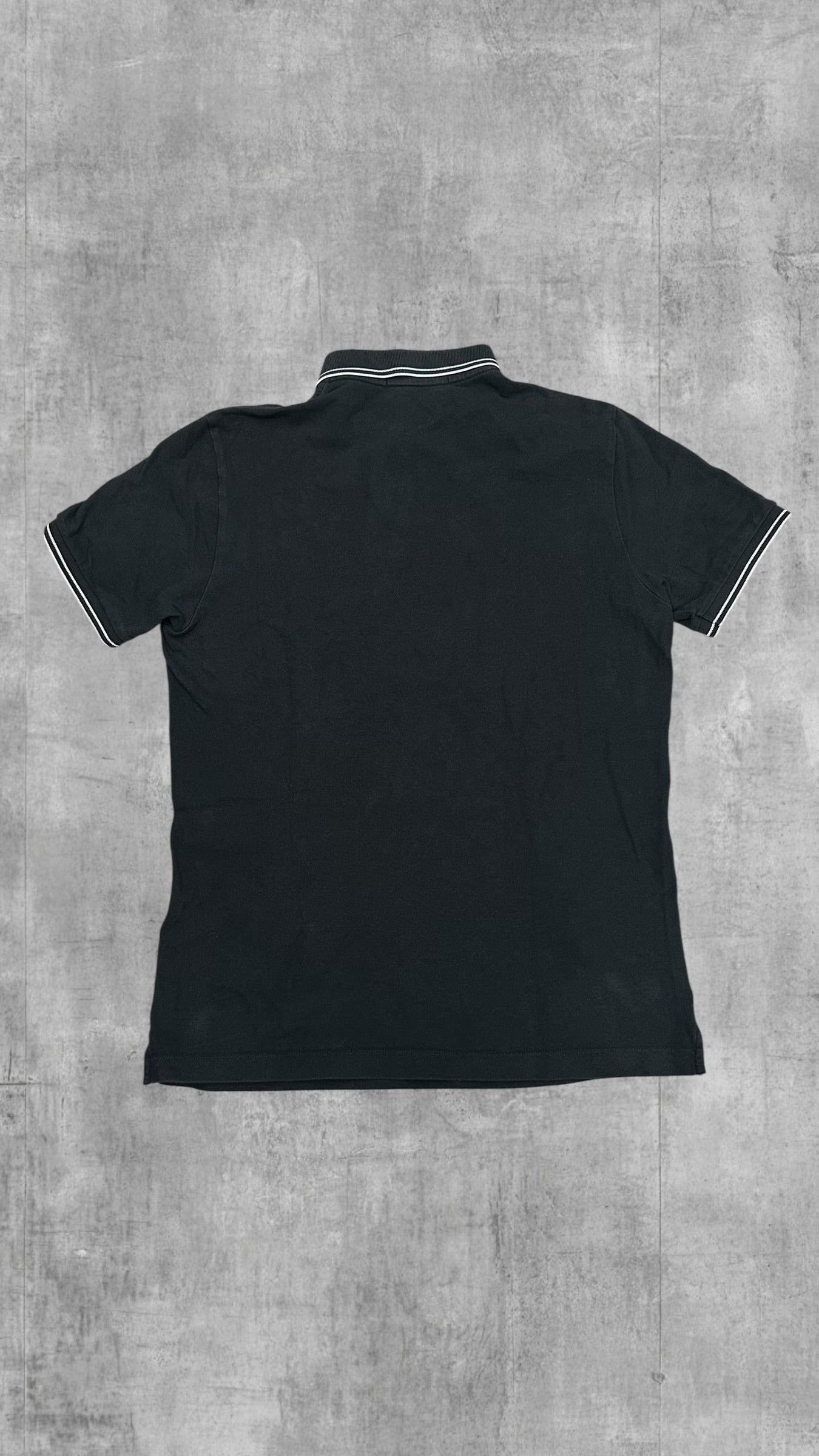 Stone Island Polo Shirt Grau Weiß M