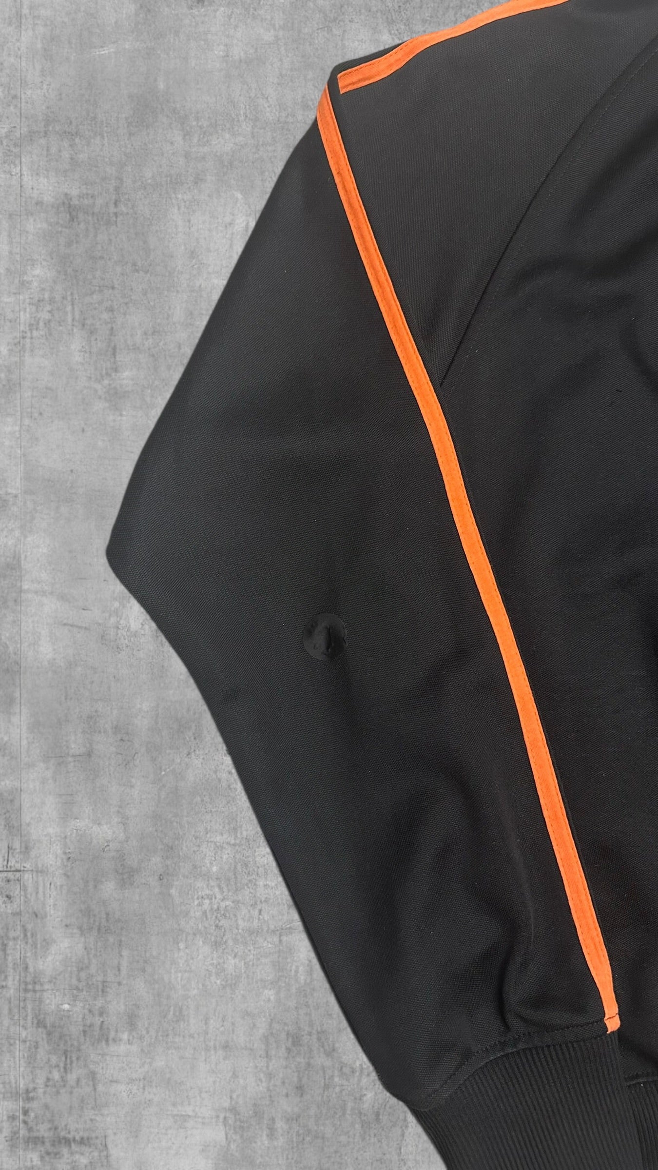 Vintage Fred Perry Trainingsjacke Taped Zip Jacke Schwarz Rot Weiß M
