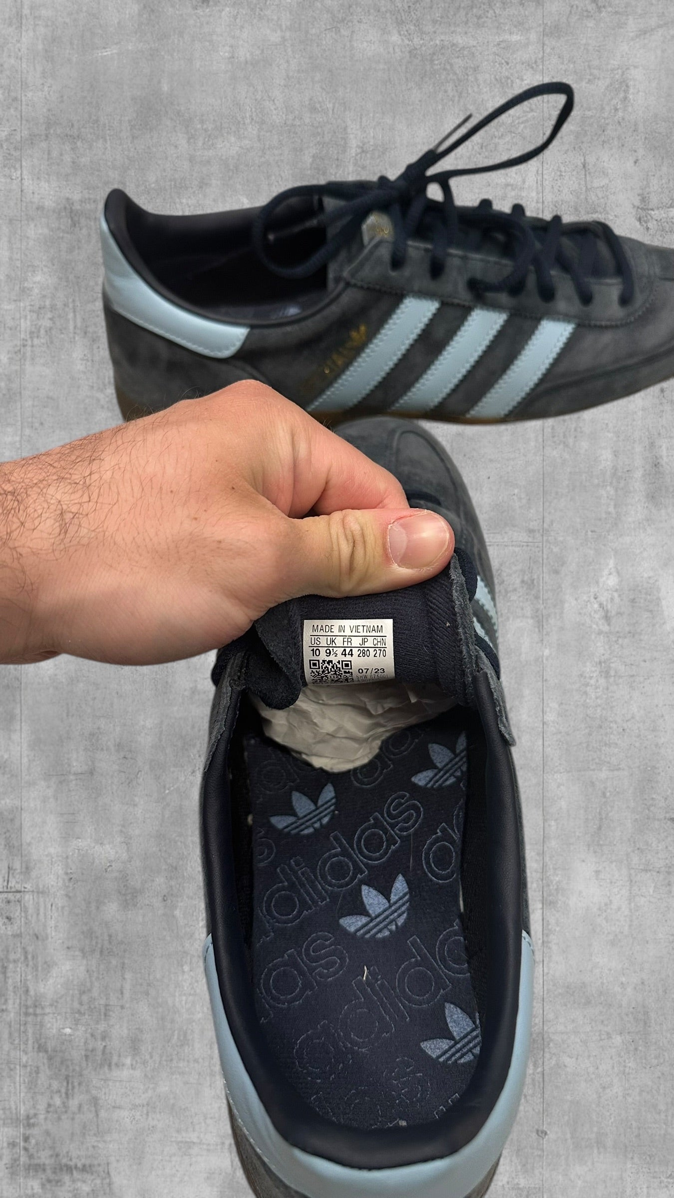 Adidas Speziale Sneaker Schuhe Navy Blau Babyblau EU 44 US 10