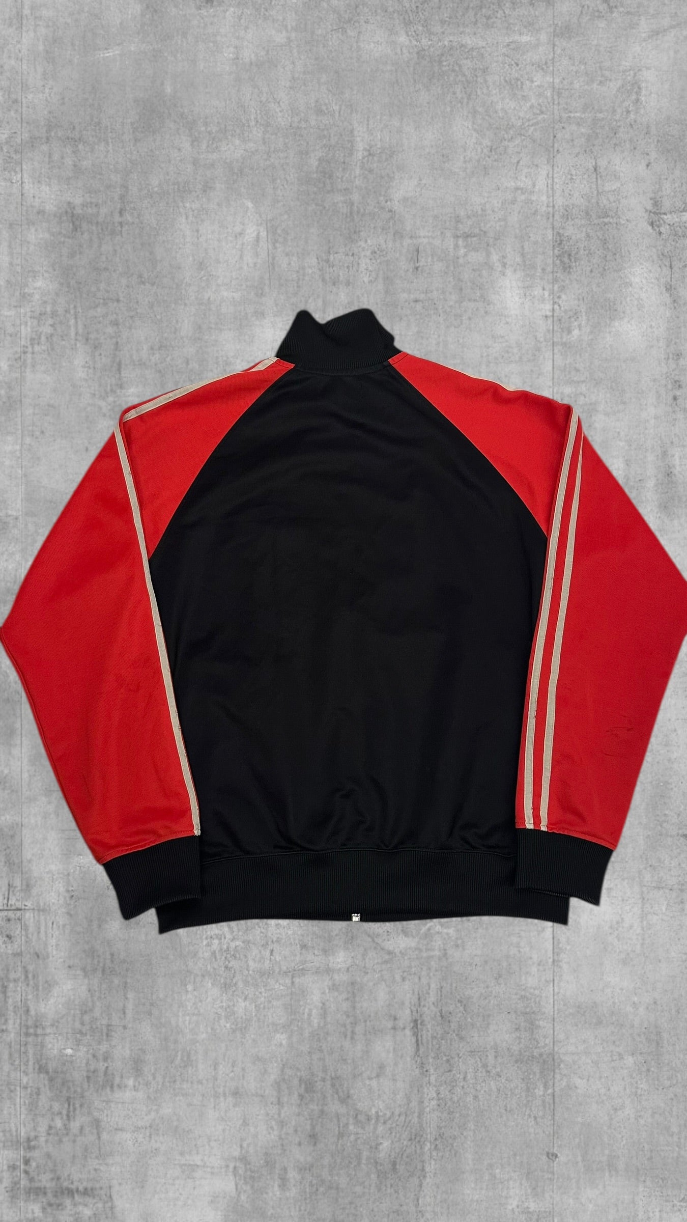 Fred Perry Vintage Trainingsjacke Taped Zip Jacke Navy Blau Rot M