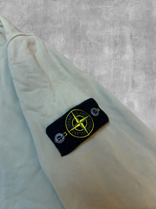 Stone Island Quarter Zip Pullover Mintgrün L