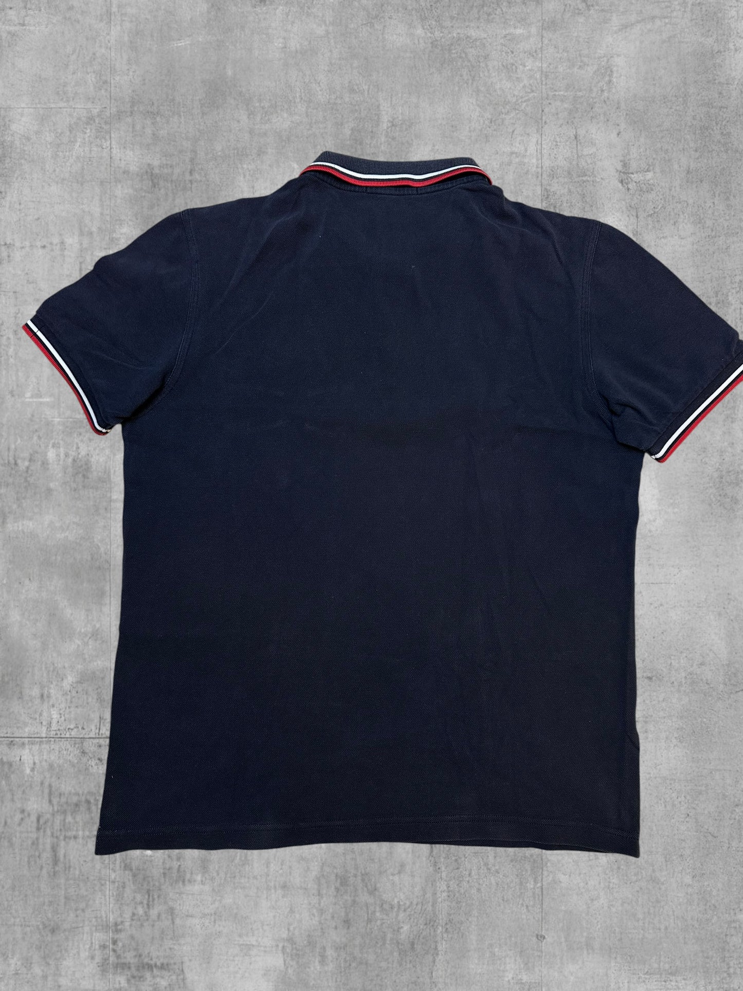Fred Perry Polo Shirt Schwarz Rot Weiß M