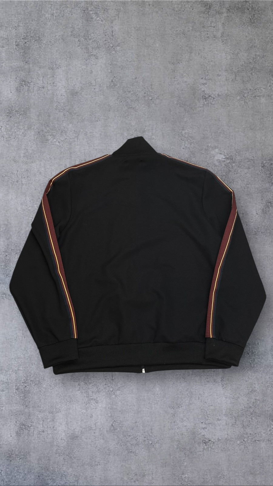 Fred Perry Trainingsjacke Taped Zip Jacke Schwarz Gold XL