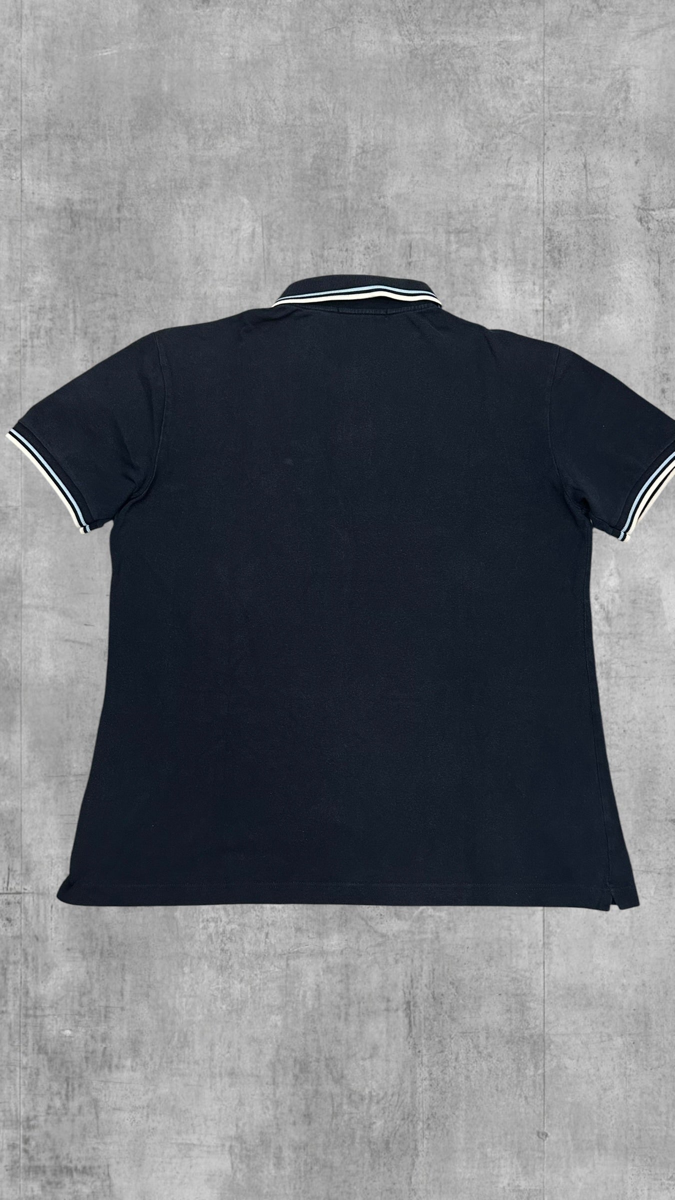 Fred Perry Polo Shirt Schwarzblau Weiß L