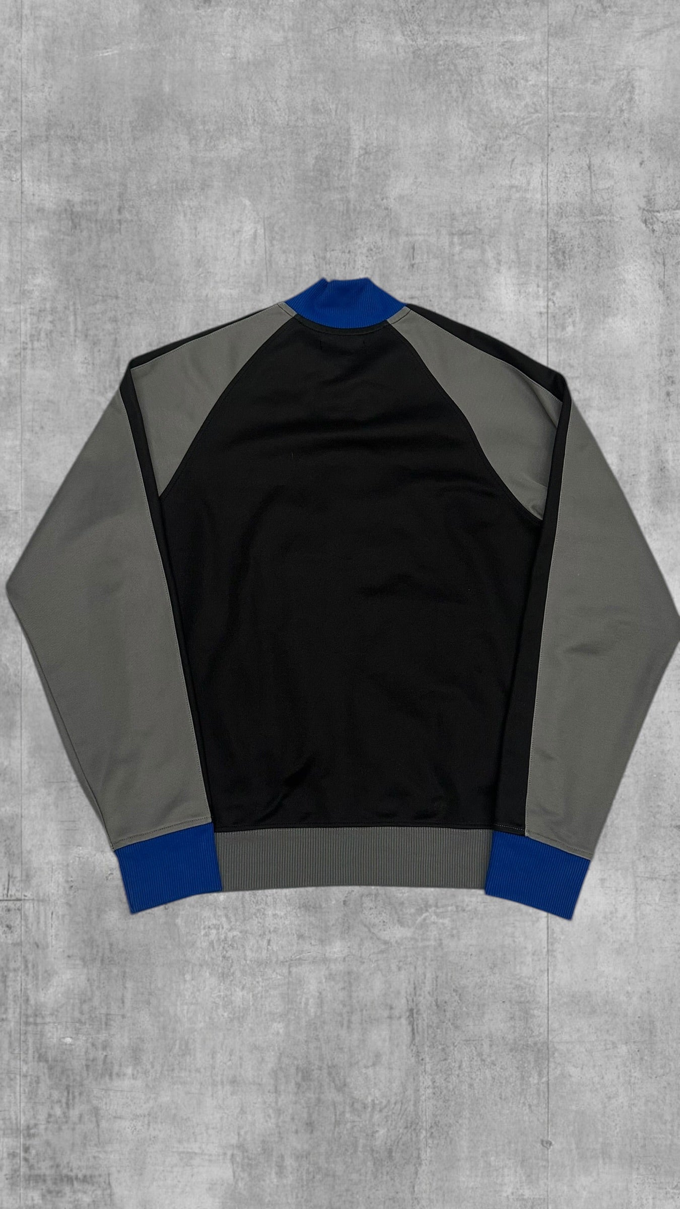 Fred Perry Vintage Trainingsjacke Taped Zip Jacke Schwarz Blau Grau S