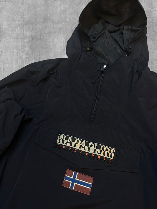 Napapijri Windbreaker Regenjacke Schwarz 3XL