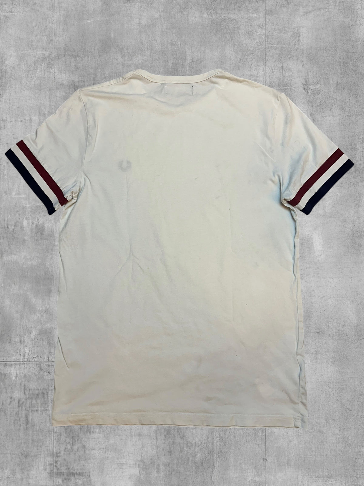 Fred Perry T-Shirt Weiß Schwarz Rot S
