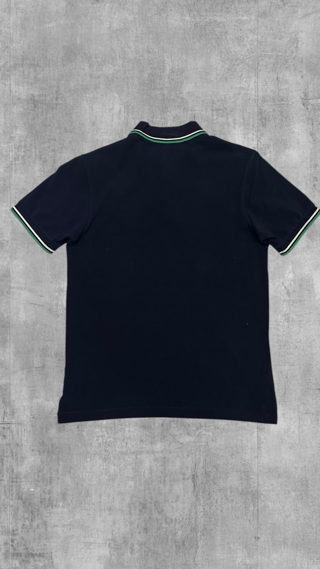 Fred Perry Polo Shirt Schwarz Grün Weiß S