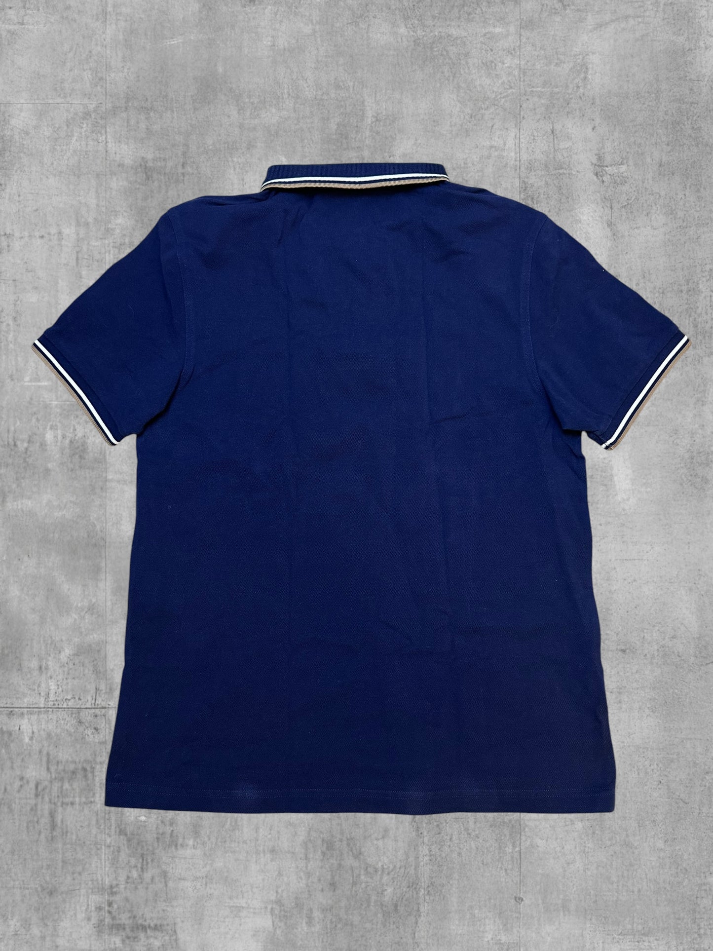 Fred Perry Polo Shirt Navy Blau Gold Weiß L