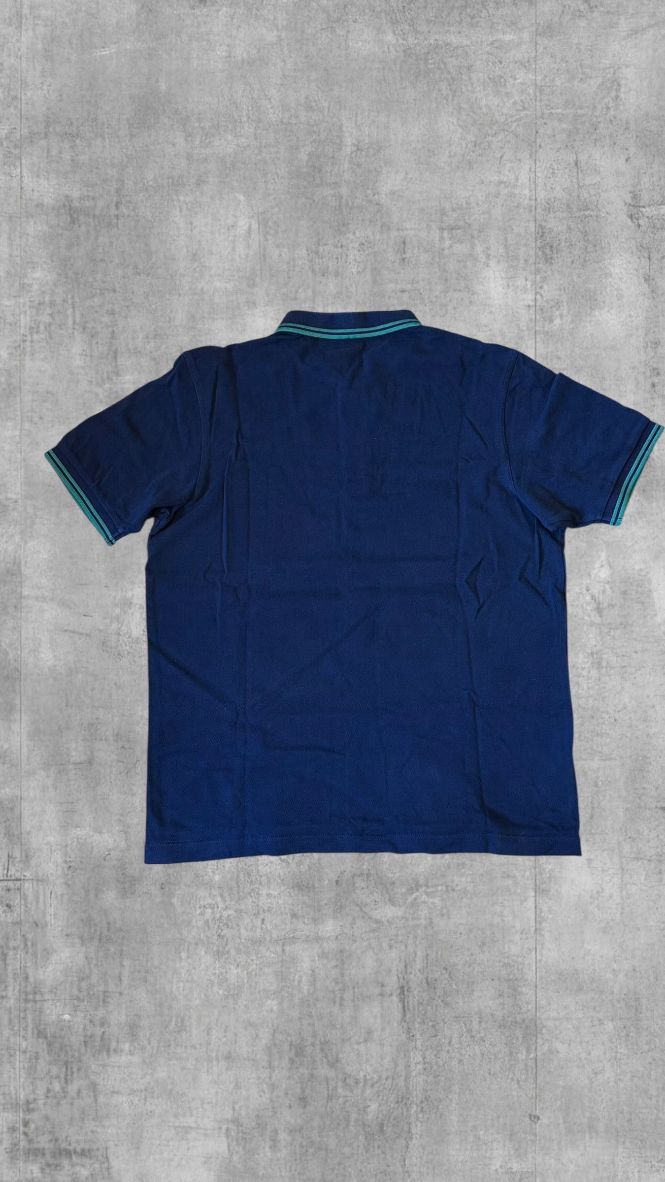 Fred Perry Polo Shirt Blau L Slim Fit